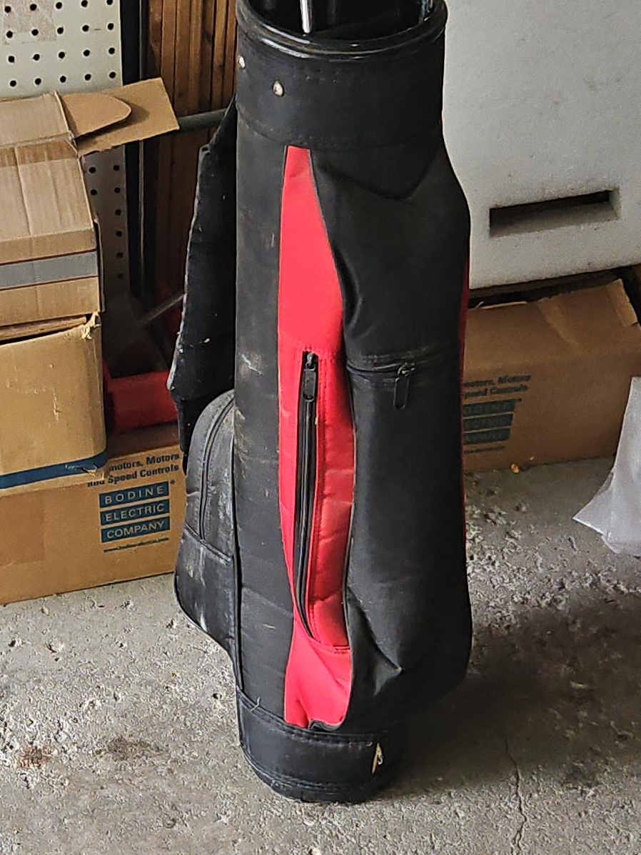 Black and Red Golf Bag