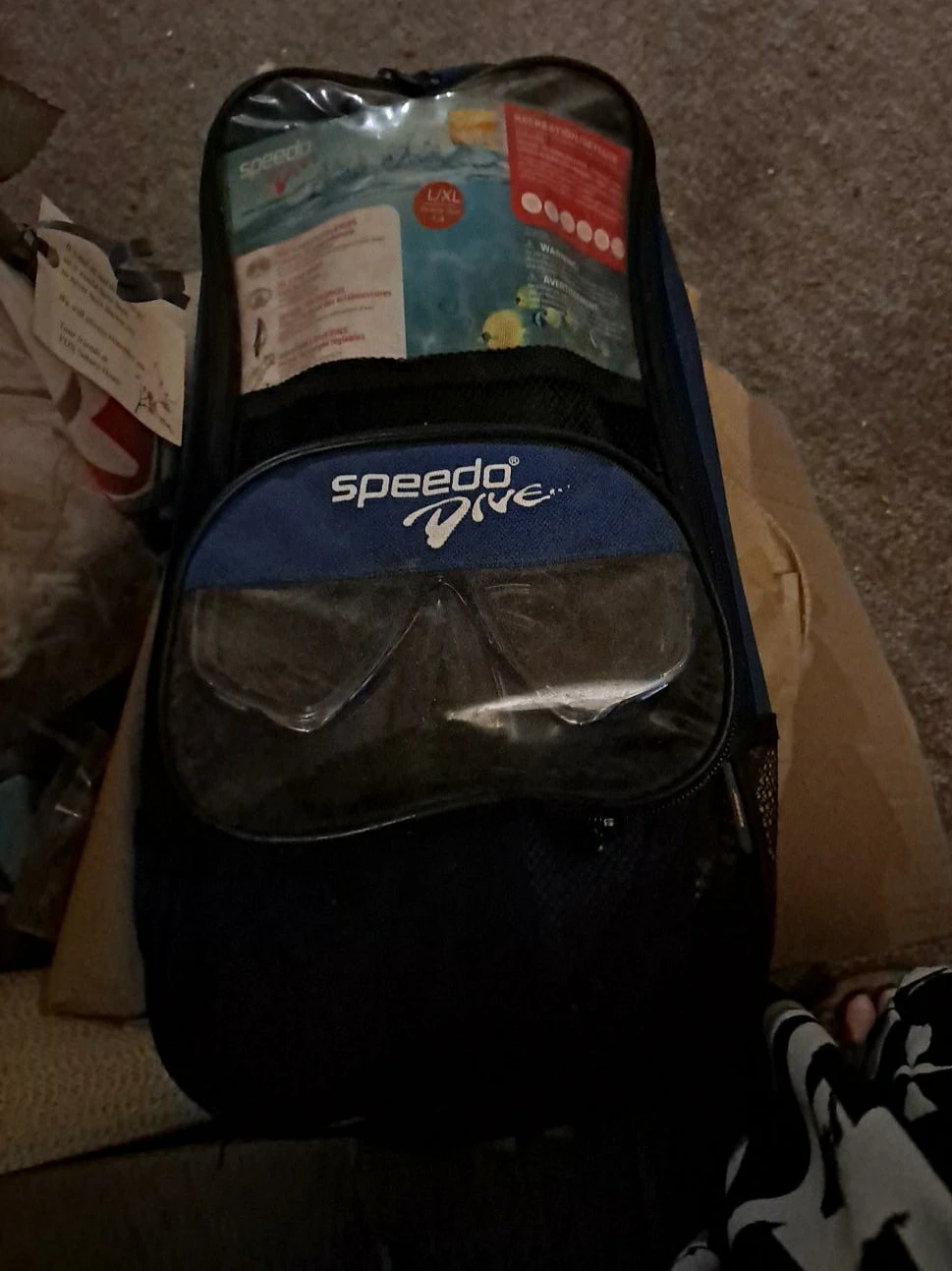 Speedo Dive Bag with Goggles L/XL