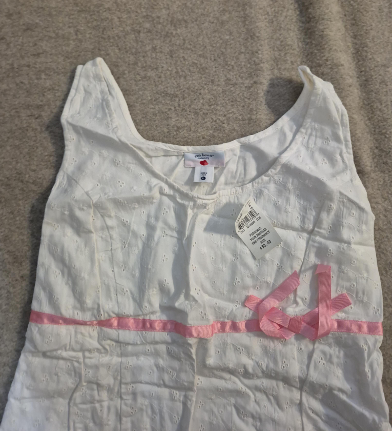 Two Hearts Forever White Dress - Size L thumbnail