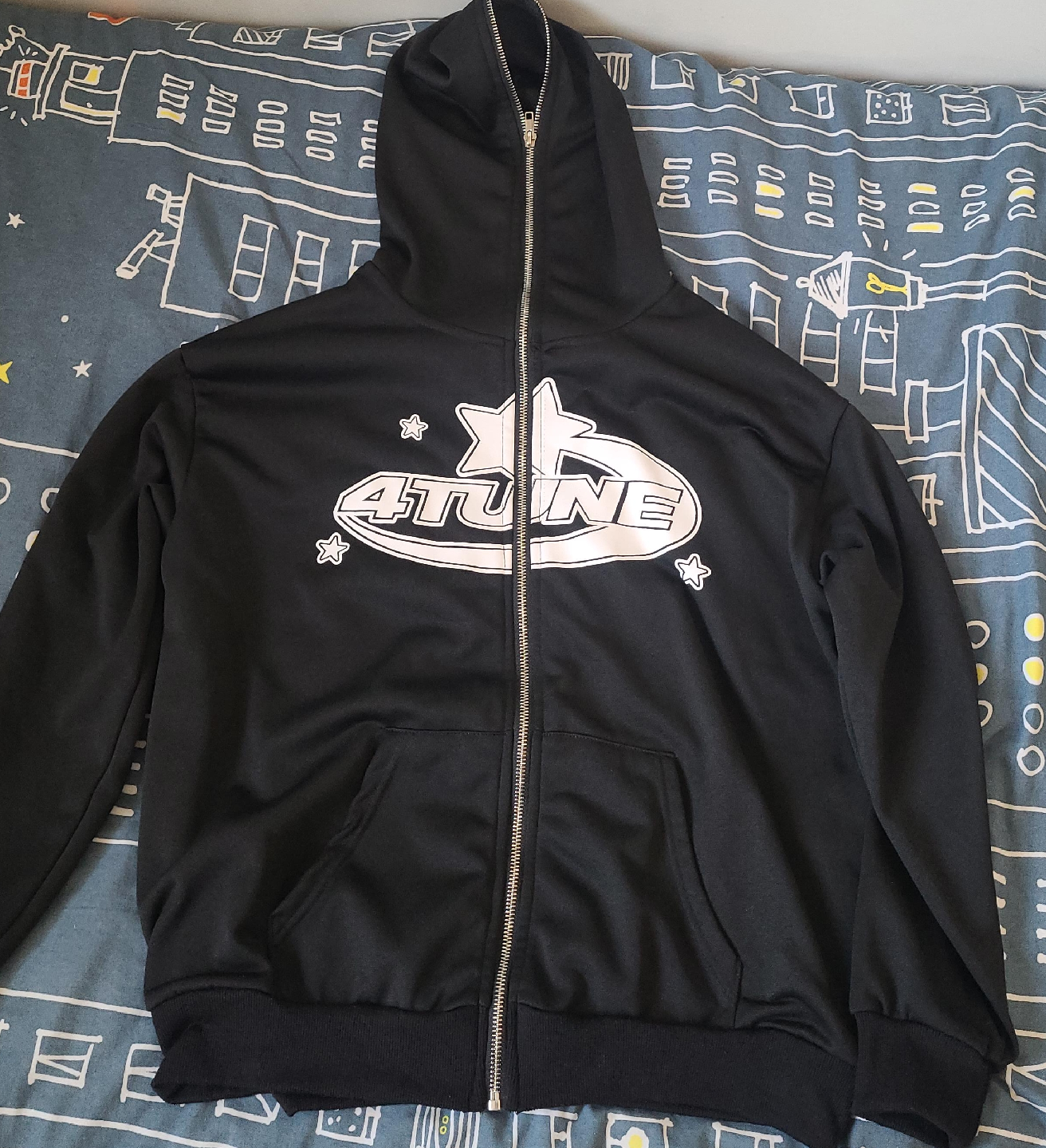 4Tune Black Zip-Up Hoodie thumbnail