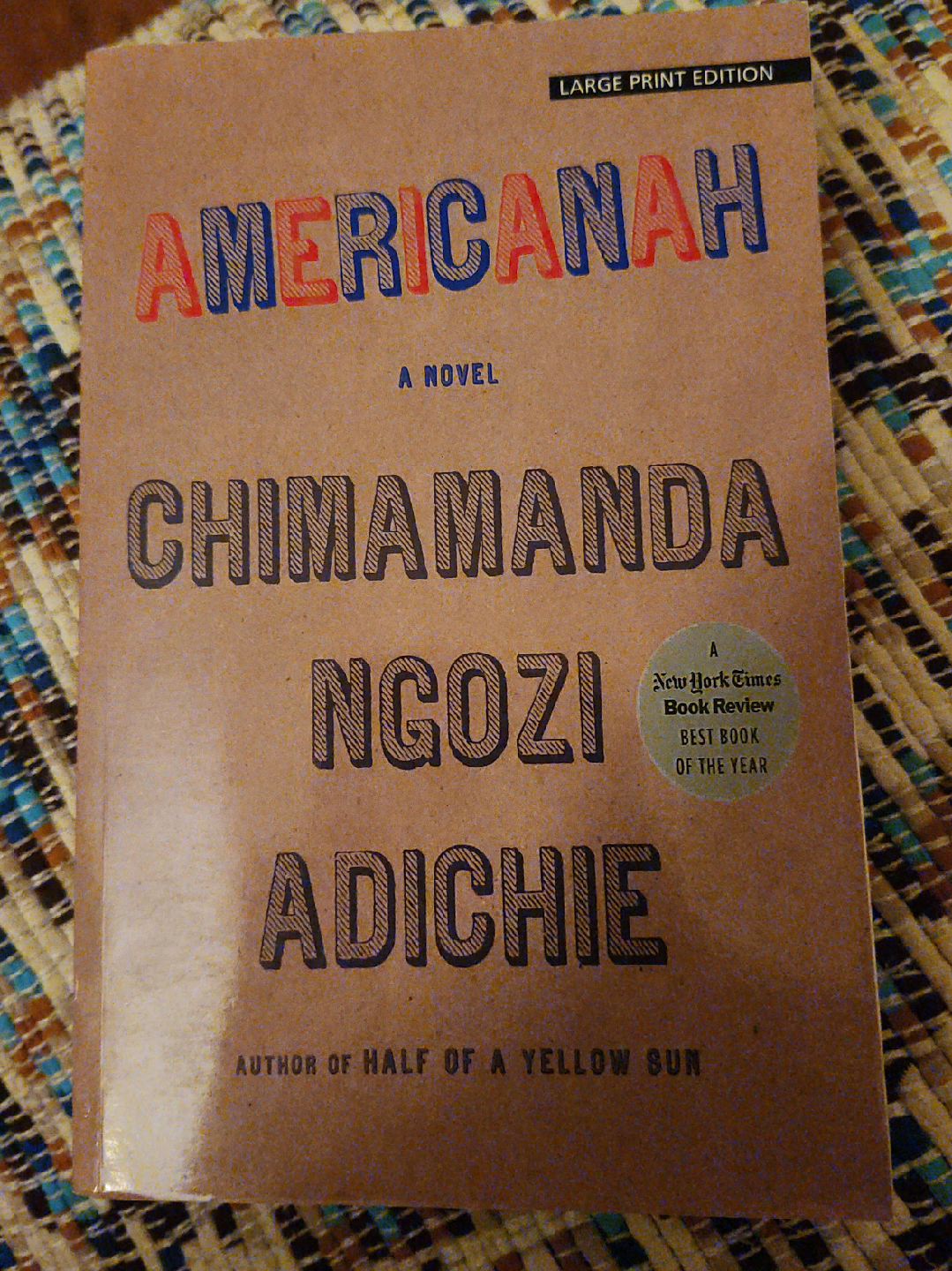 Americanah by Chimamanda Ngozi Adichie (Large Print) thumbnail