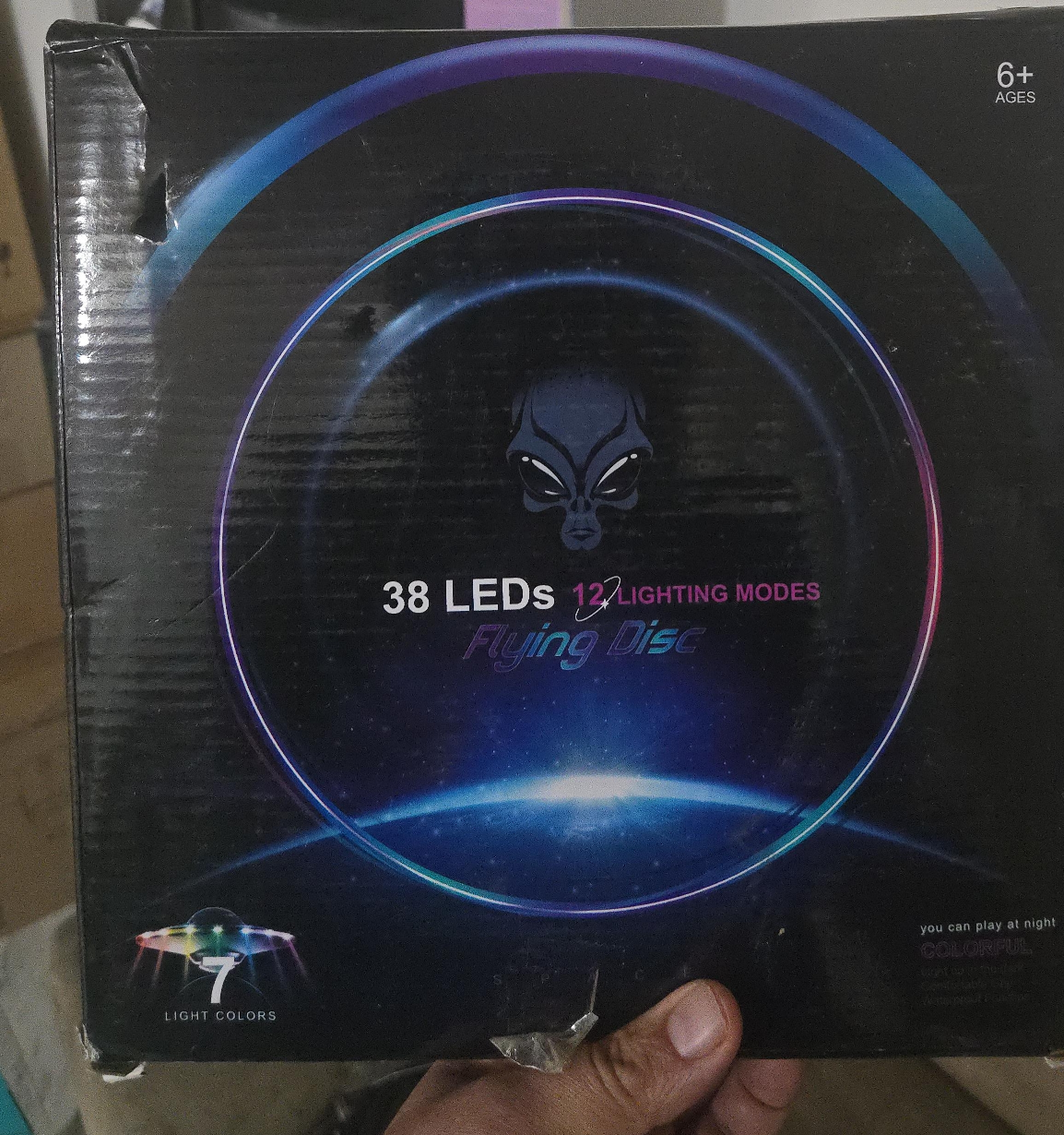 Flying Disc with 38 LEDs & 12 Lighting Modes - Ages 6+ thumbnail