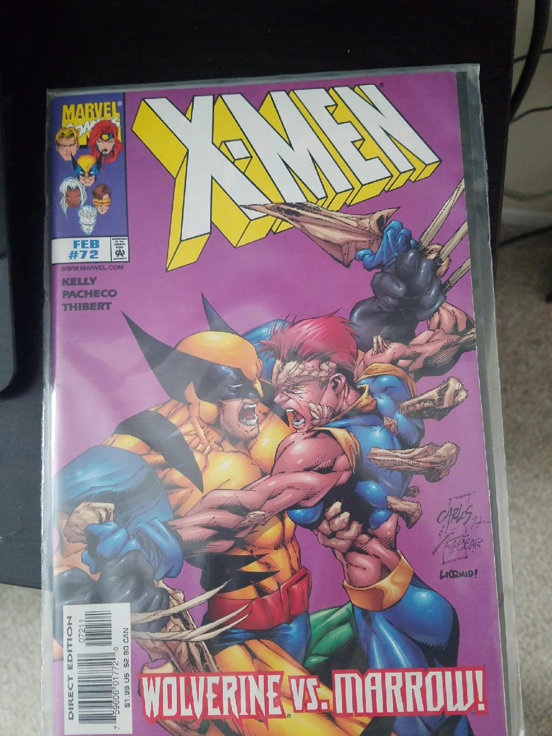 X-Men #72 Wolverine vs. Marrow Comic Book