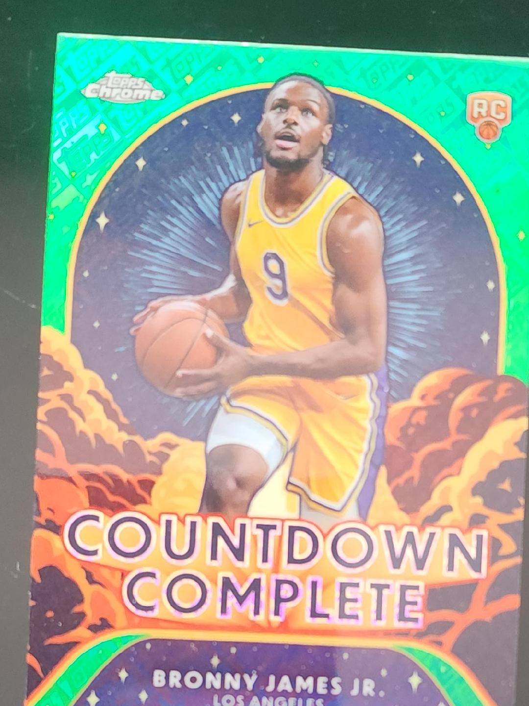 Topps Chrome Bronny James Jr. RC Card thumbnail