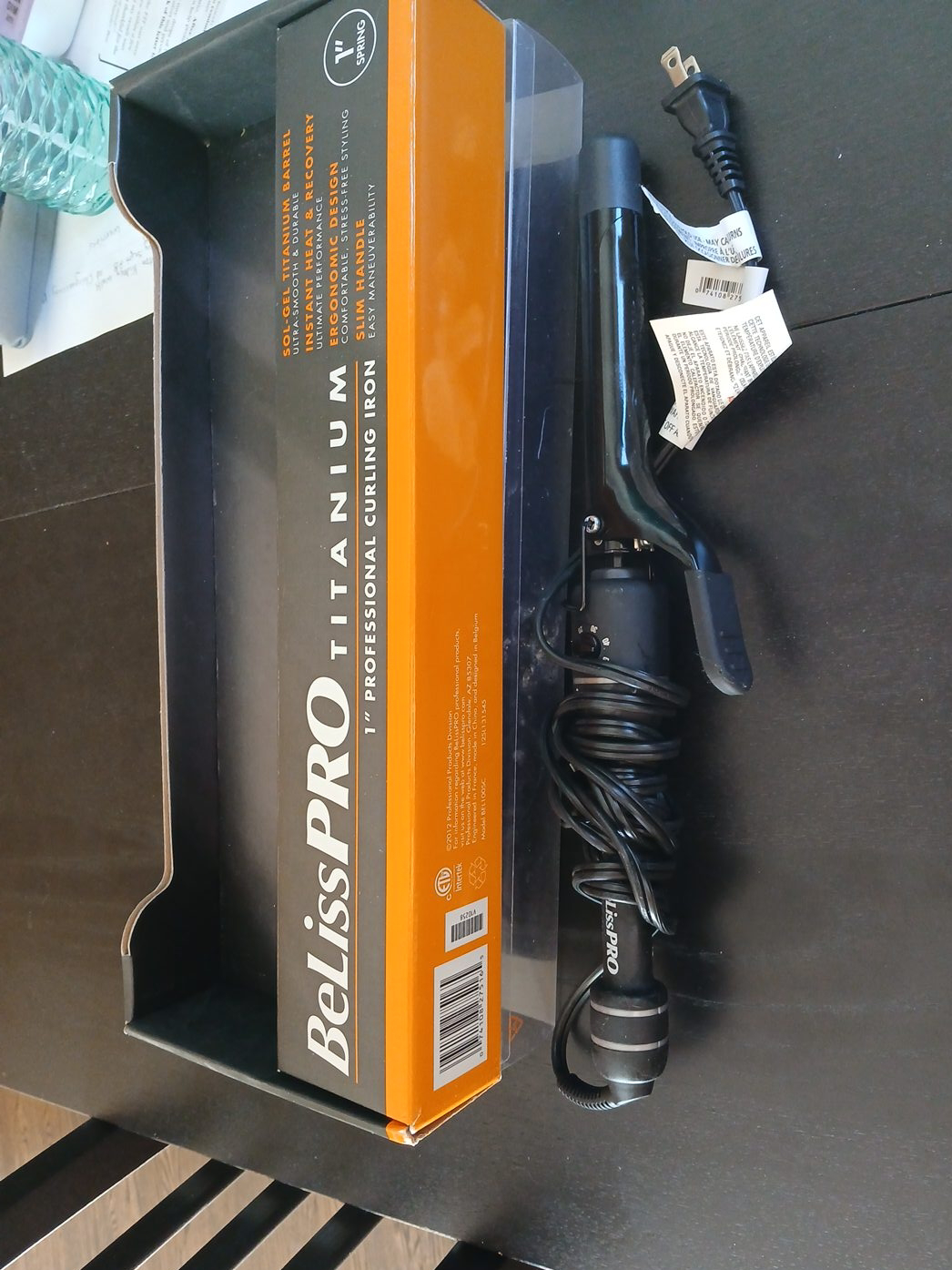 BeLissPRO Titanium 1" Curling Iron w/ Box