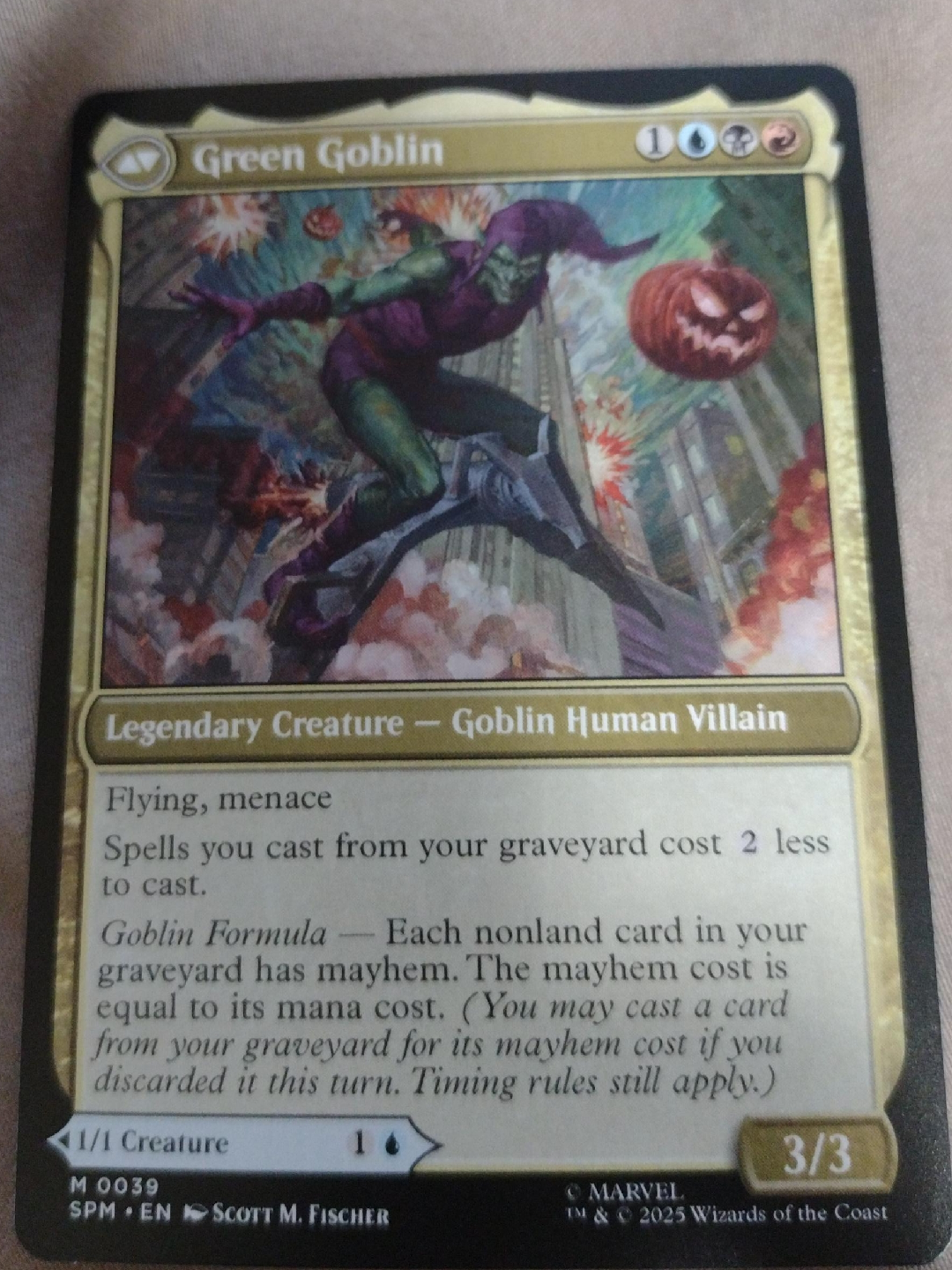 Green Goblin Magic: The Gathering Card thumbnail