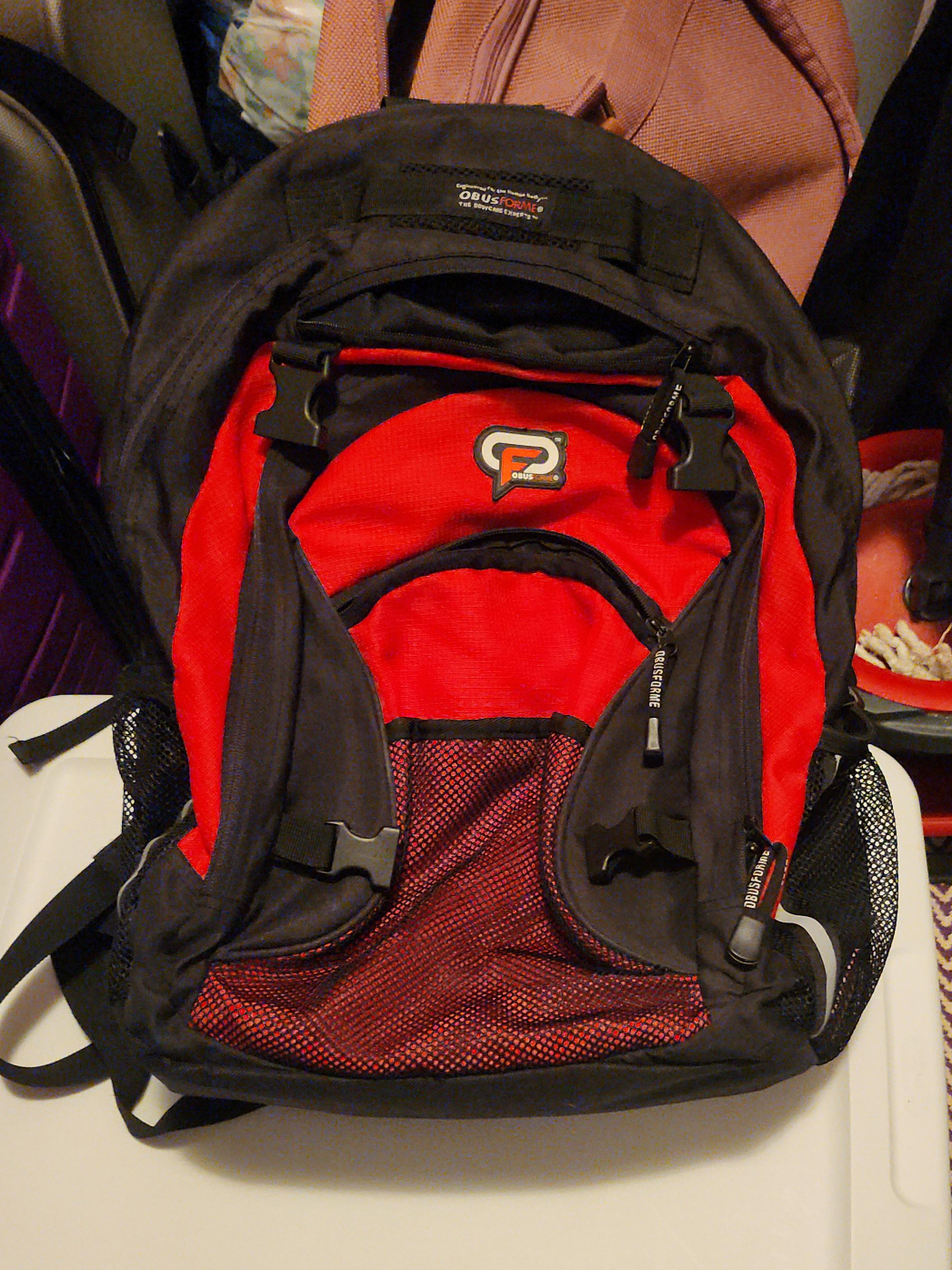 ObusForme Red & Black Backpack thumbnail