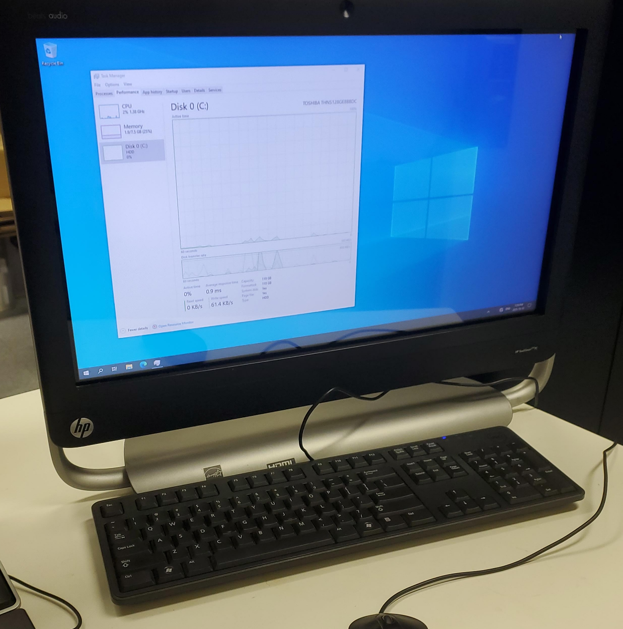 HP 27 inch All-in-One PC with Keyboard & Mouse image indicator(2)