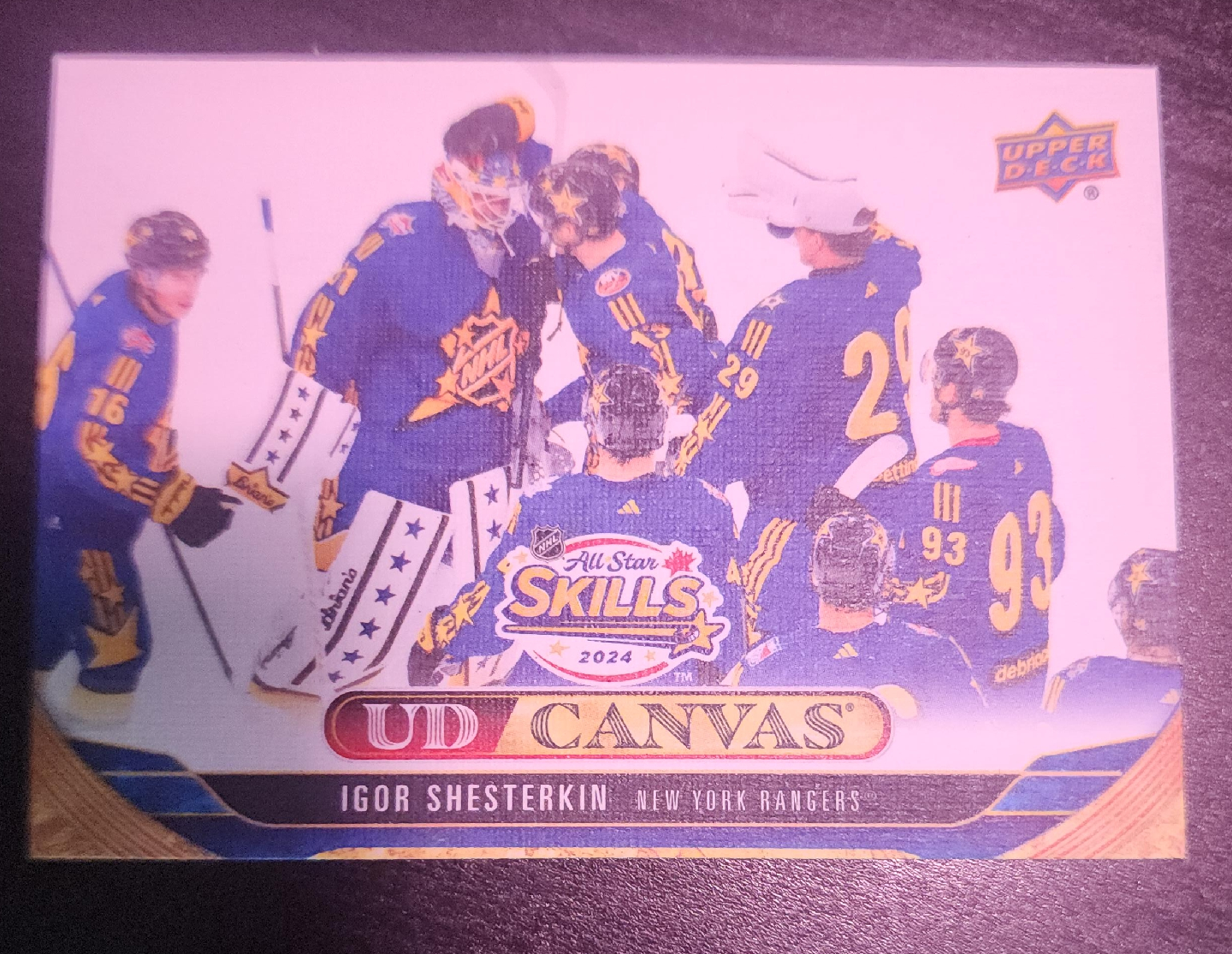 Igor Shesterkin UD Canvas All Star Skills Hockey Card thumbnail