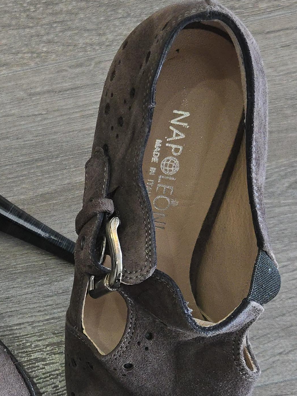 Napoleon Brown Suede Heels - Size 7 thumbnail