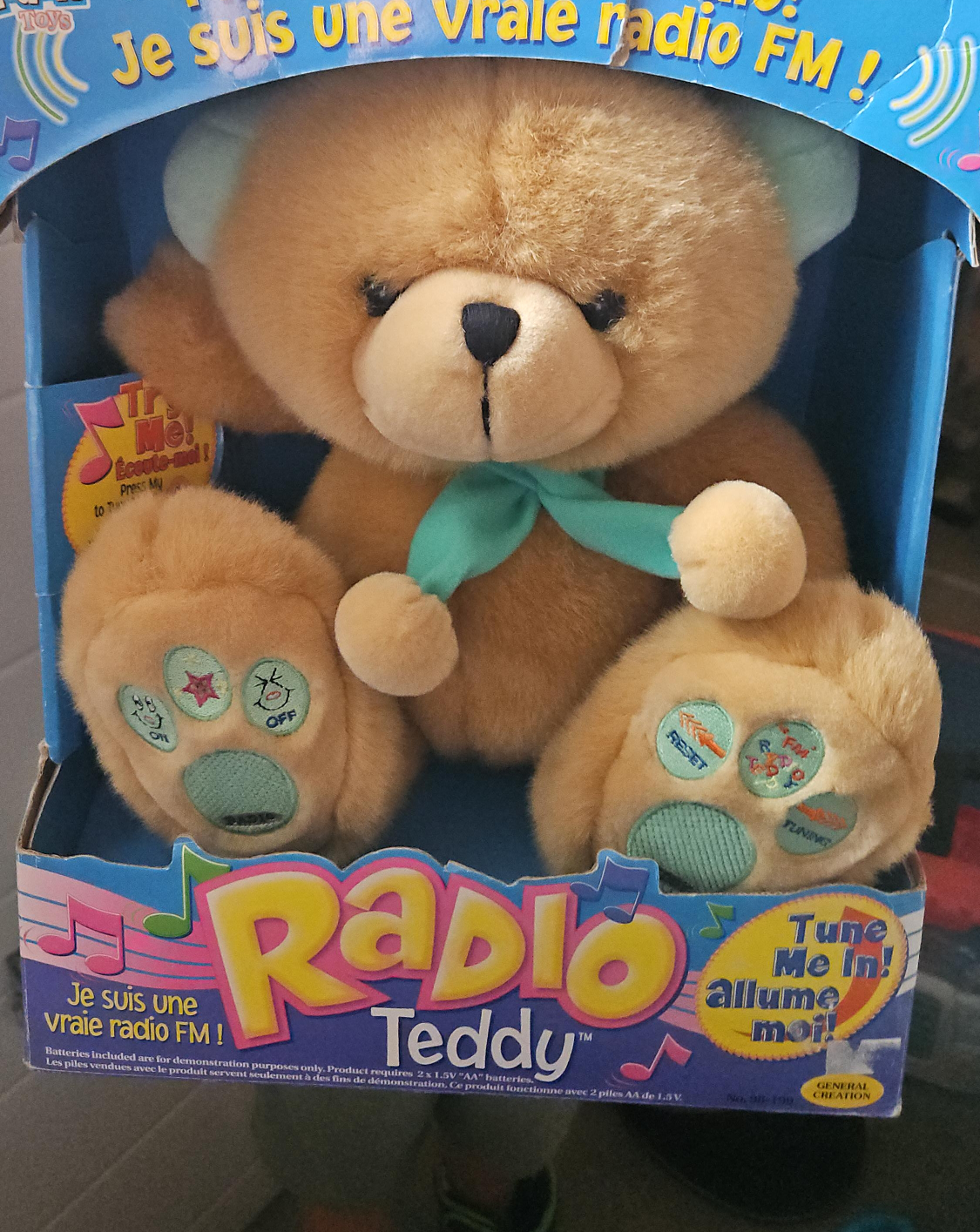 Radio Teddy / Radio Friend - Vintage Plush Toy