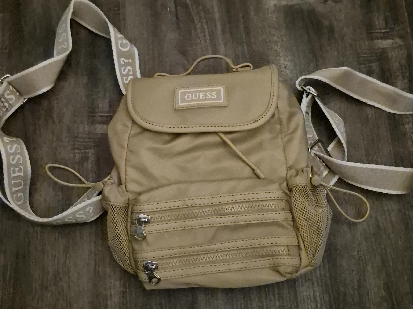 Guess Beige Mini Backpack thumbnail