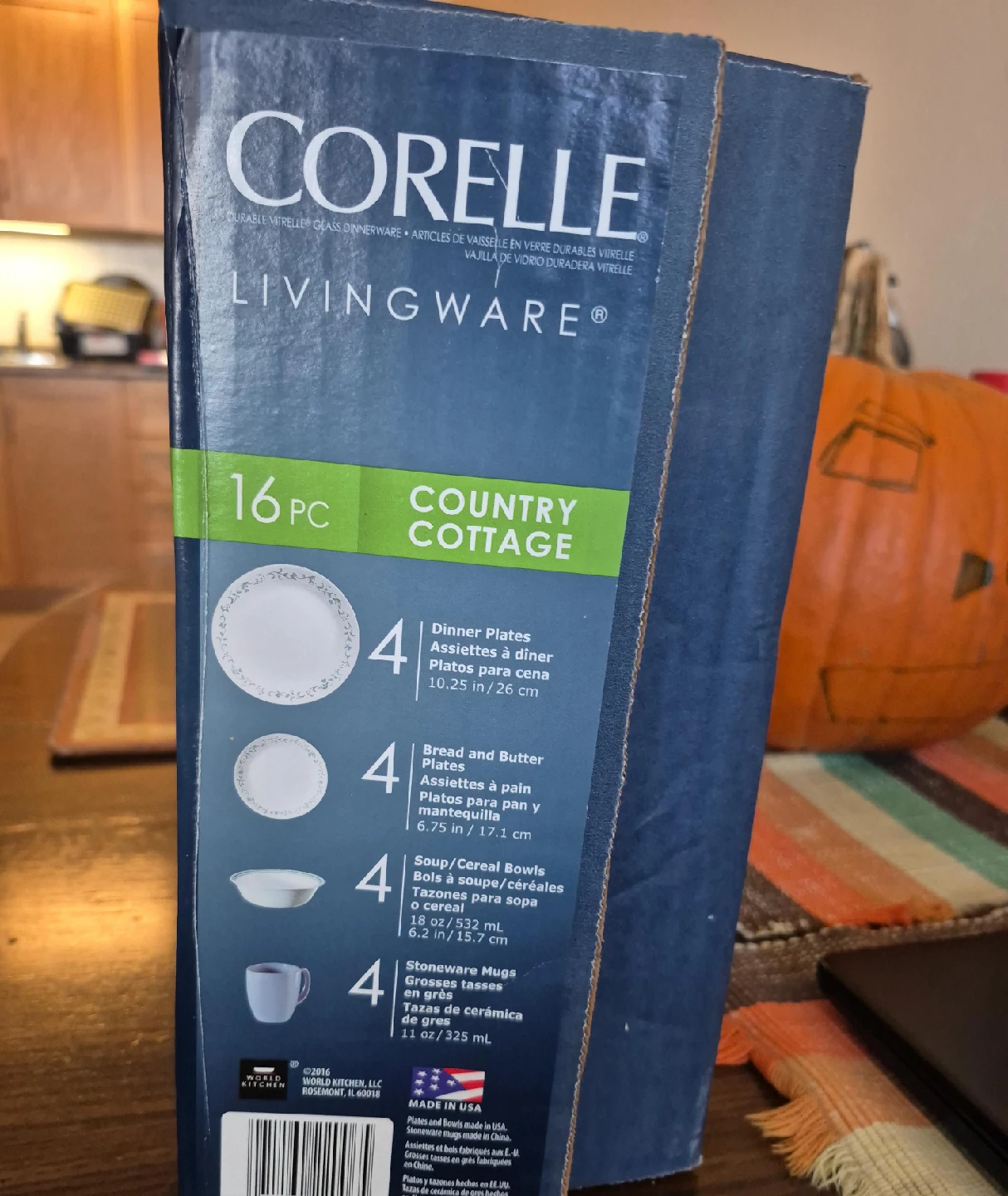 Corelle Livingware 16-Piece Dinnerware Set - Country Cottage