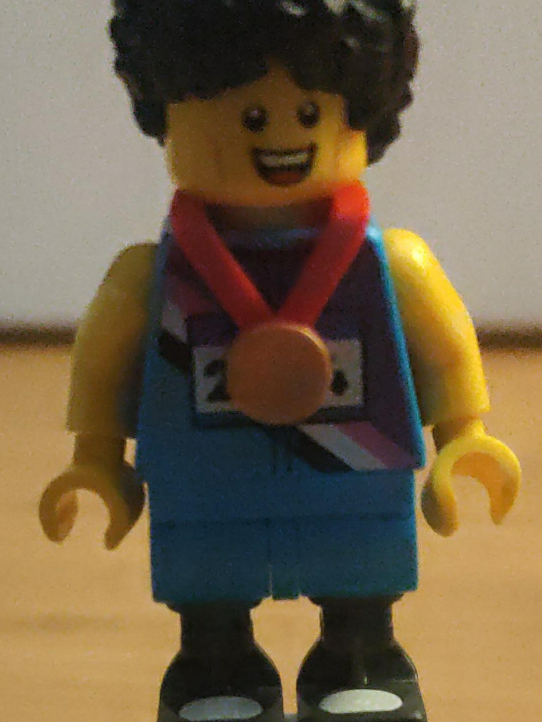 Paralympic Runner Lego Minifigure with Medal thumbnail