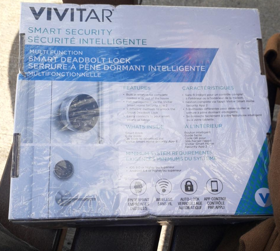 Vivitar Smart Deadbolt Lock - New in Box! thumbnail