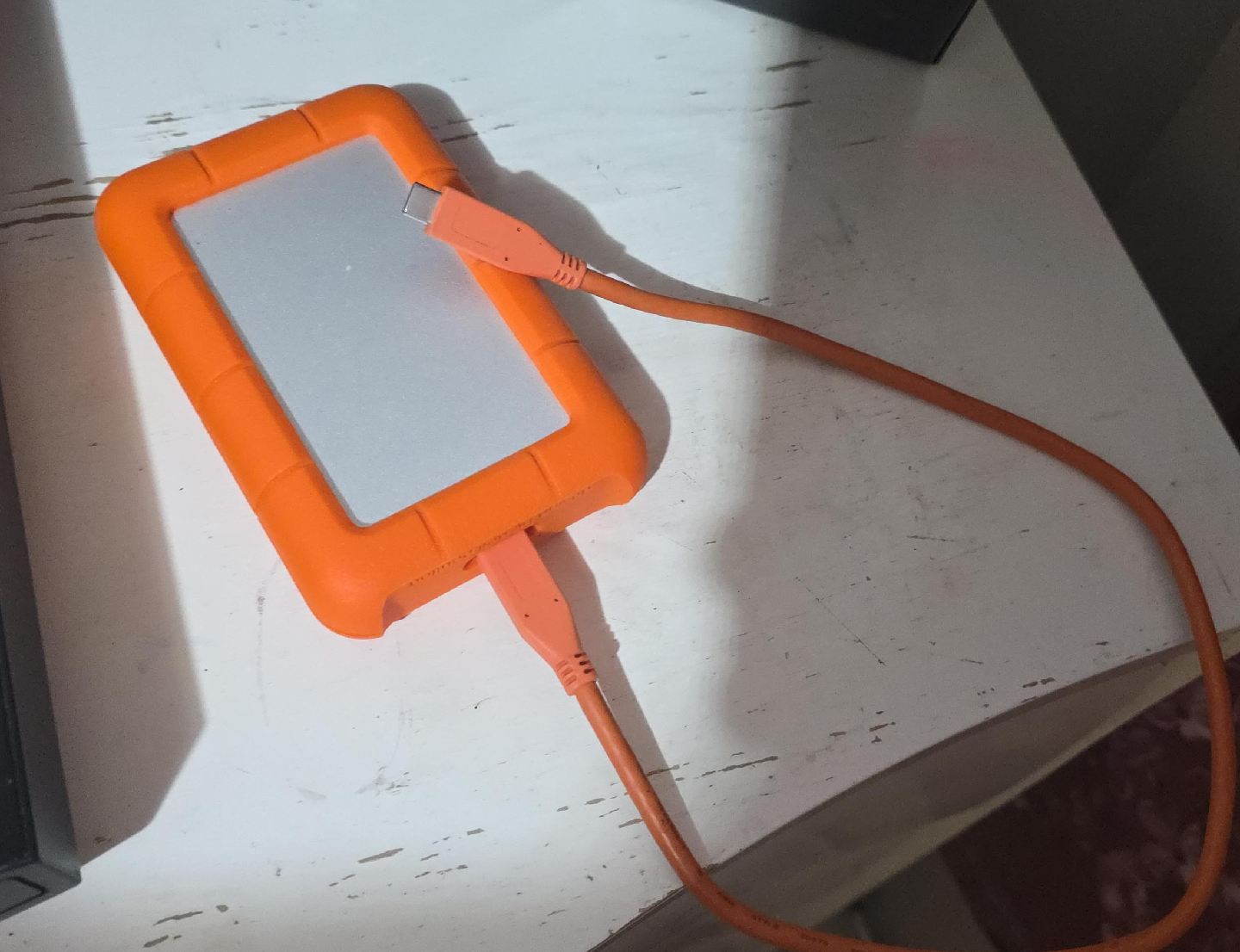 LaCie Rugged External Hard Drive - Orange