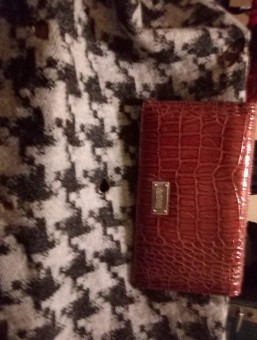 Red Croc-Embossed Wallet thumbnail