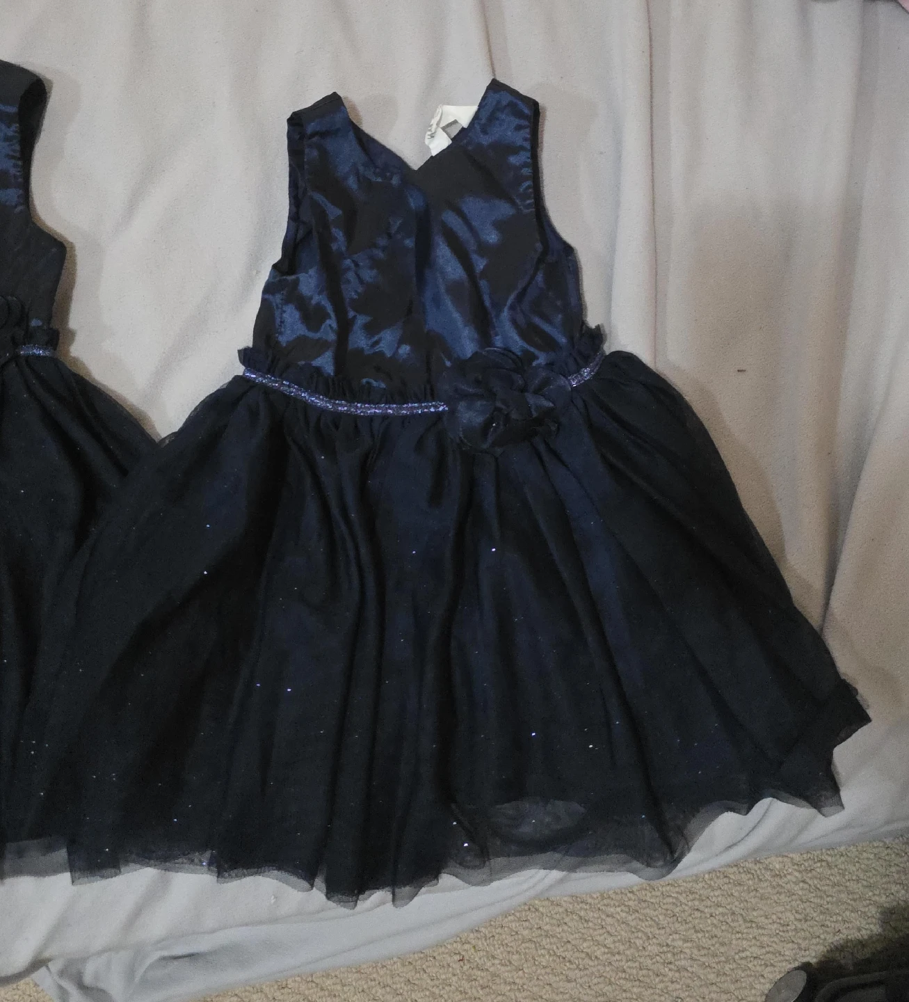H&M Girls Navy Blue Dress (2dress) - Size 3T image indicator(1)