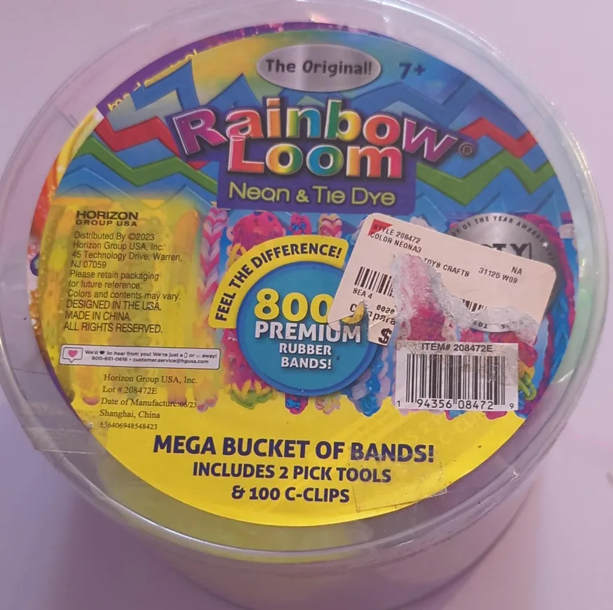 Rainbow Loom Neon & Tie Dye Mega Bucket of Bands