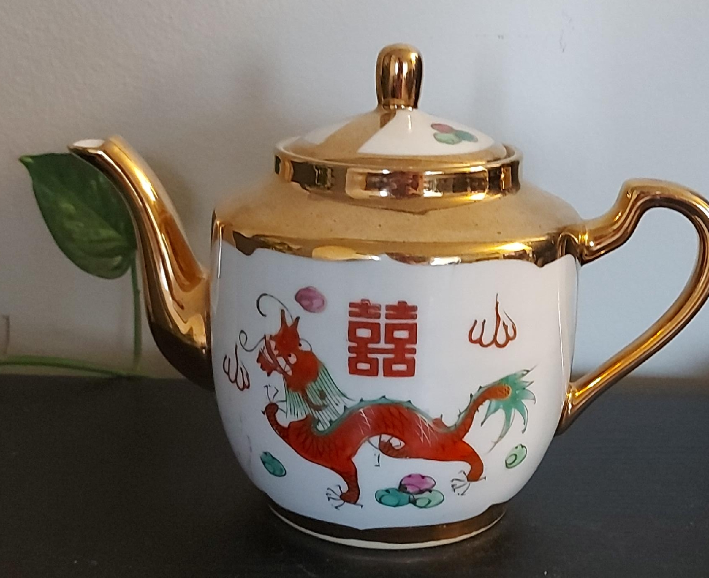 Vintage Chinese Dragon Teapot thumbnail