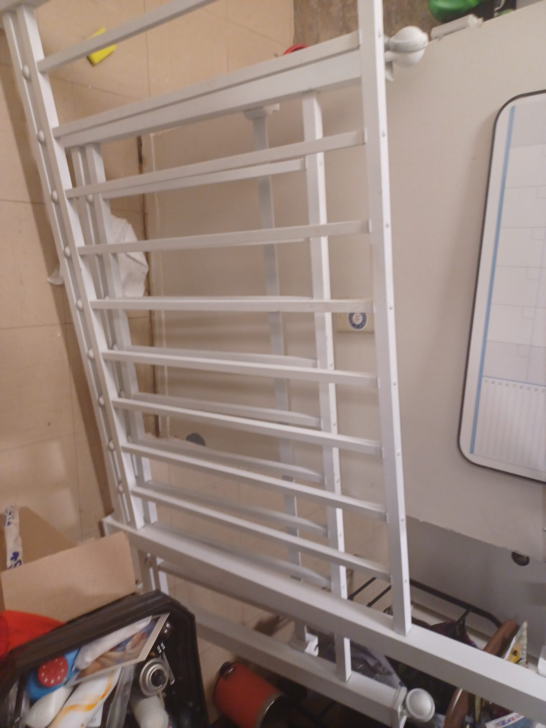 White Metal Bed Frame thumbnail