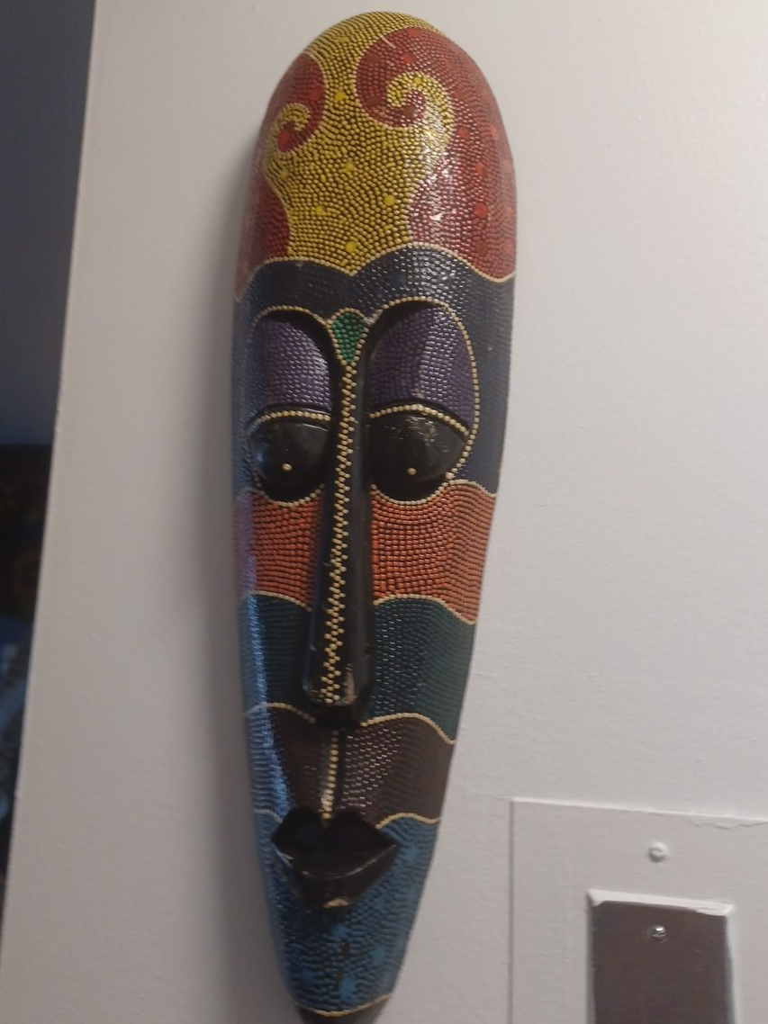 Colourful African Tribal Mask thumbnail