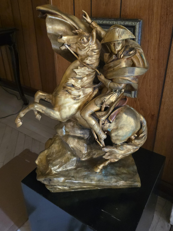 Bronze Napoleon on Horseback Statue