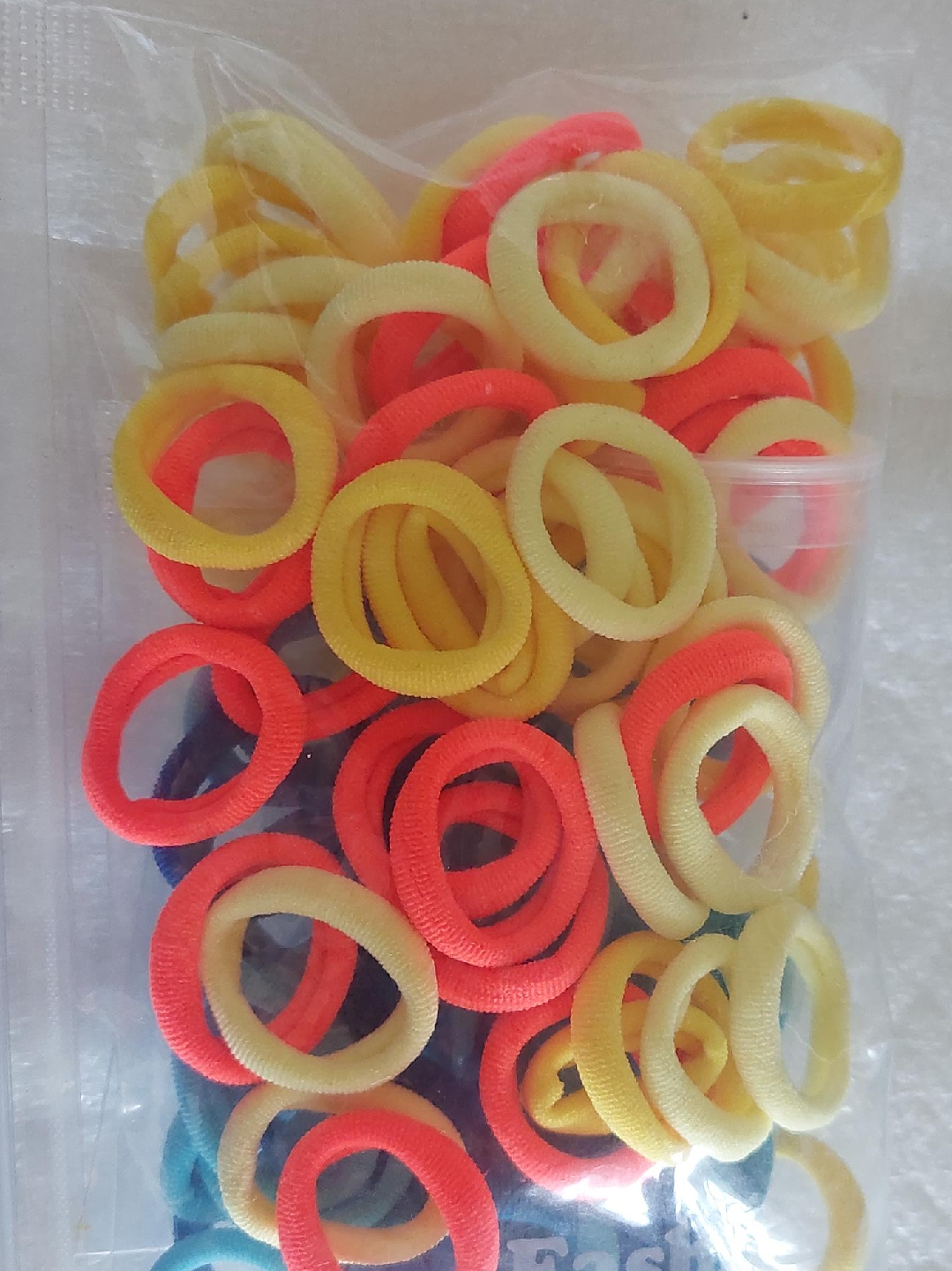 Hair Ties - Yellow, Orange, Blue thumbnail