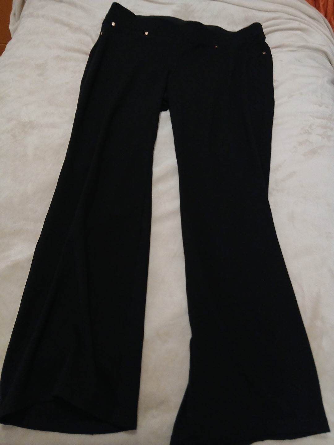 Black Flare George Slacks