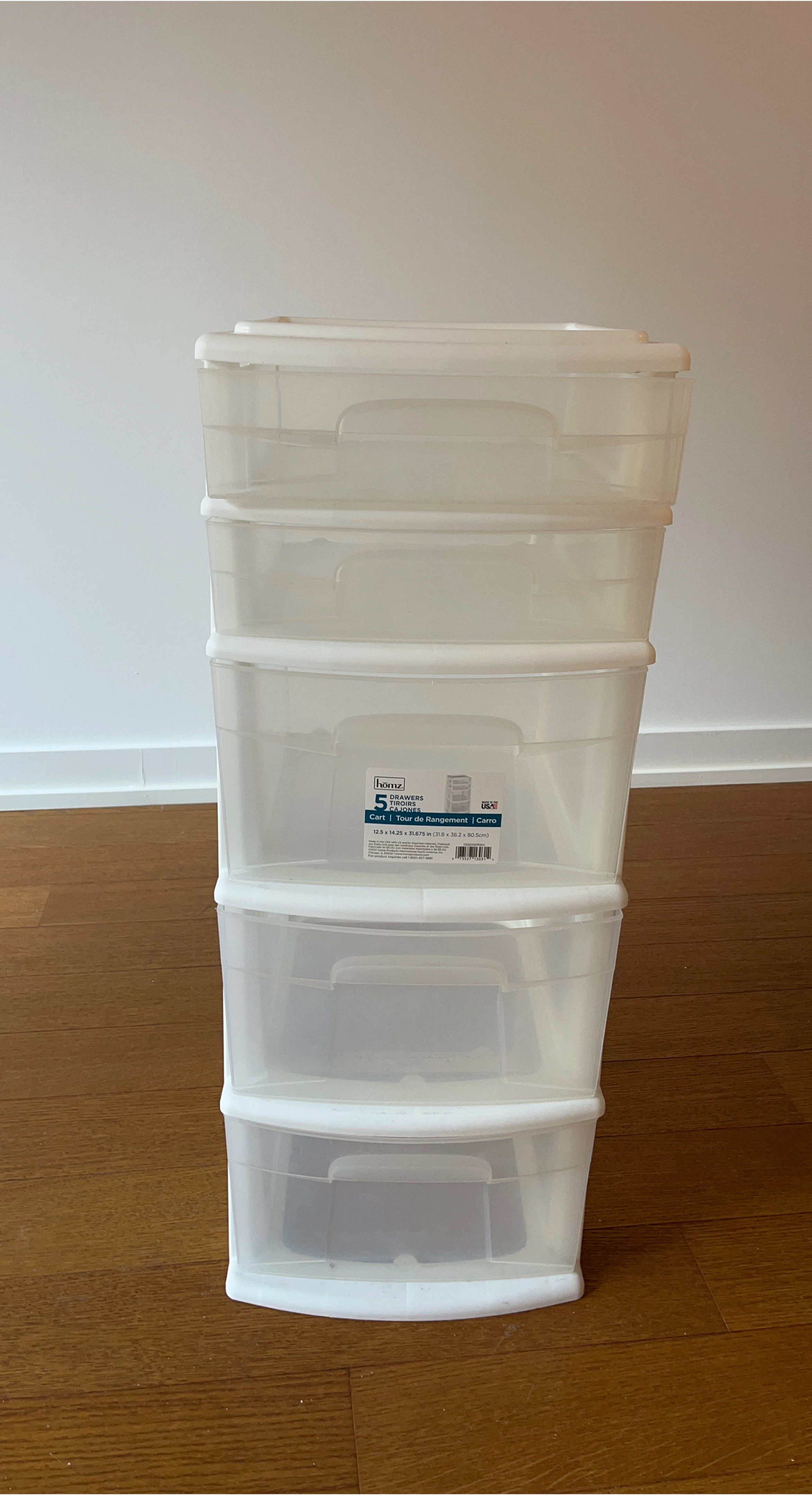 Homz 5-Drawer Cart thumbnail