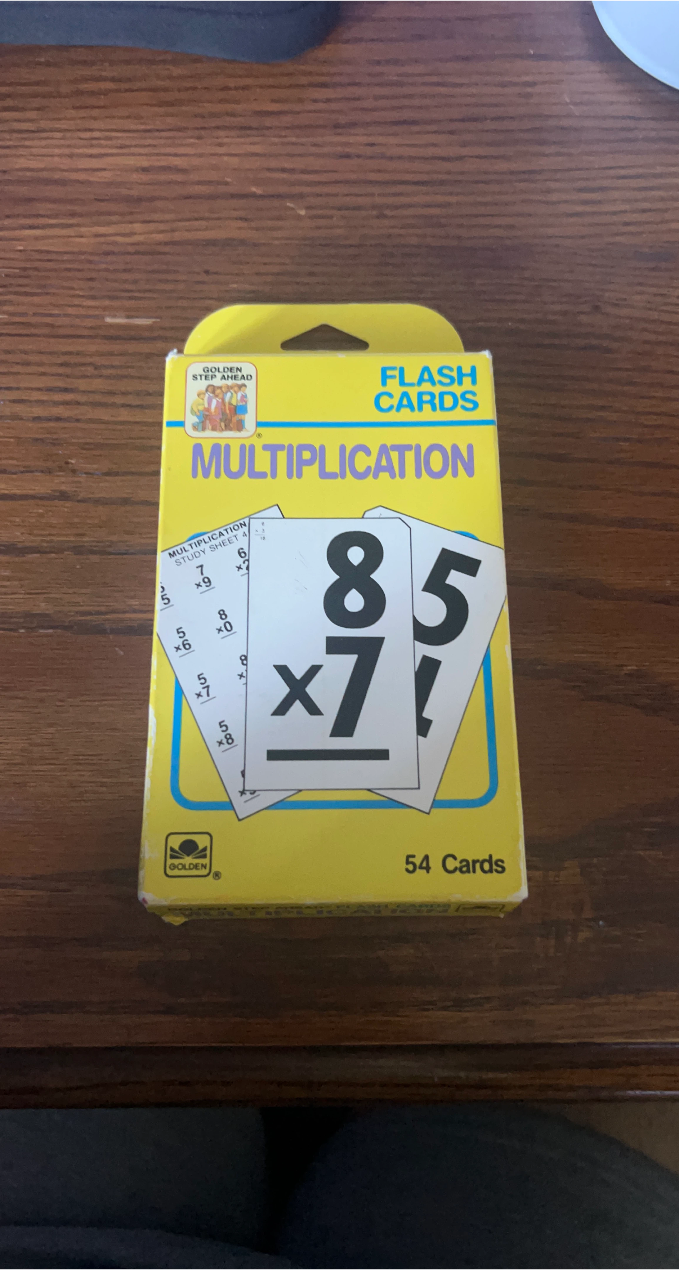 Golden Step Ahead Multiplication Flash Cards - 54 Cards thumbnail