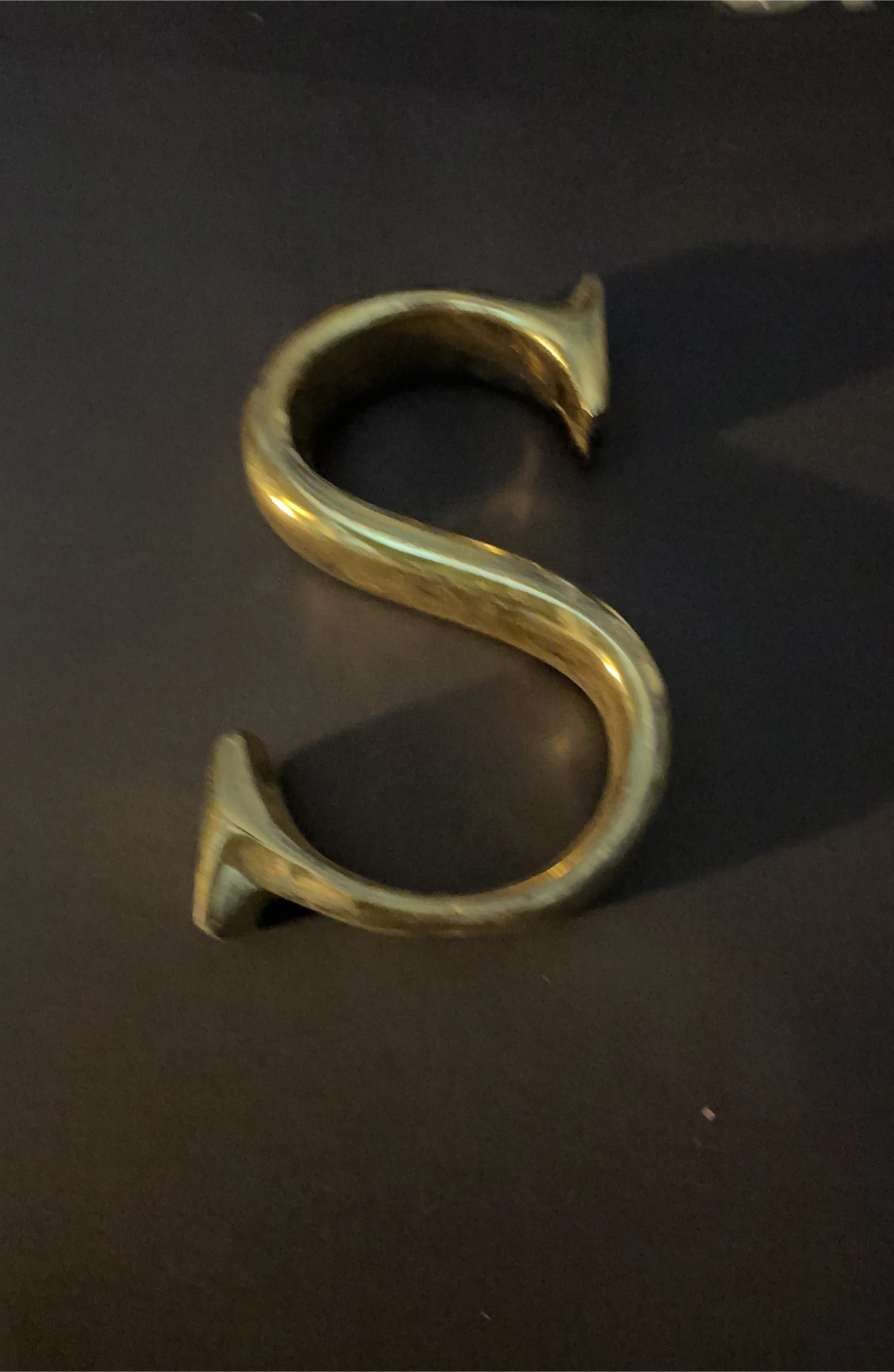 Brass Letter S