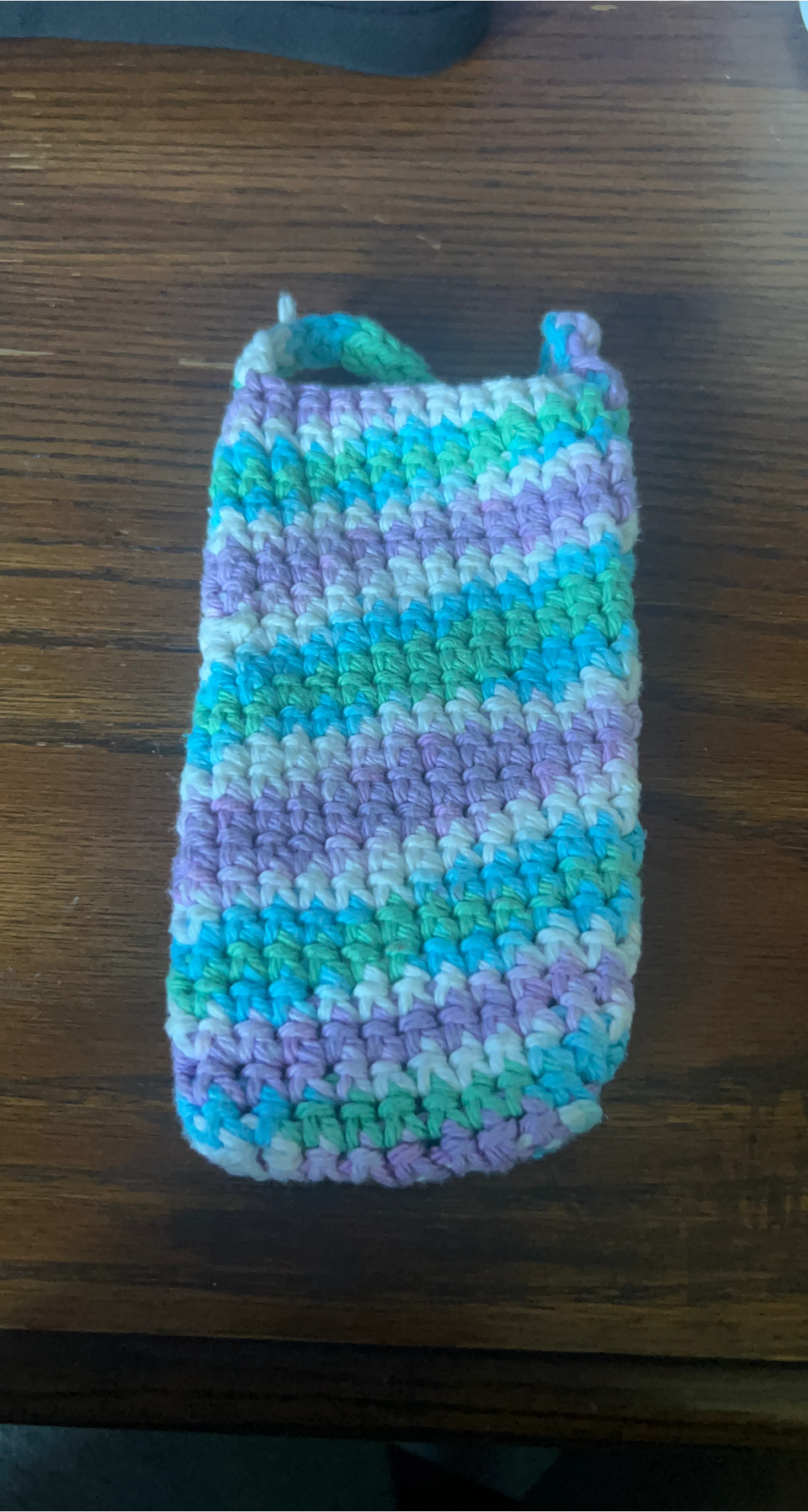 Handmade Crocheted Phone Pouch thumbnail