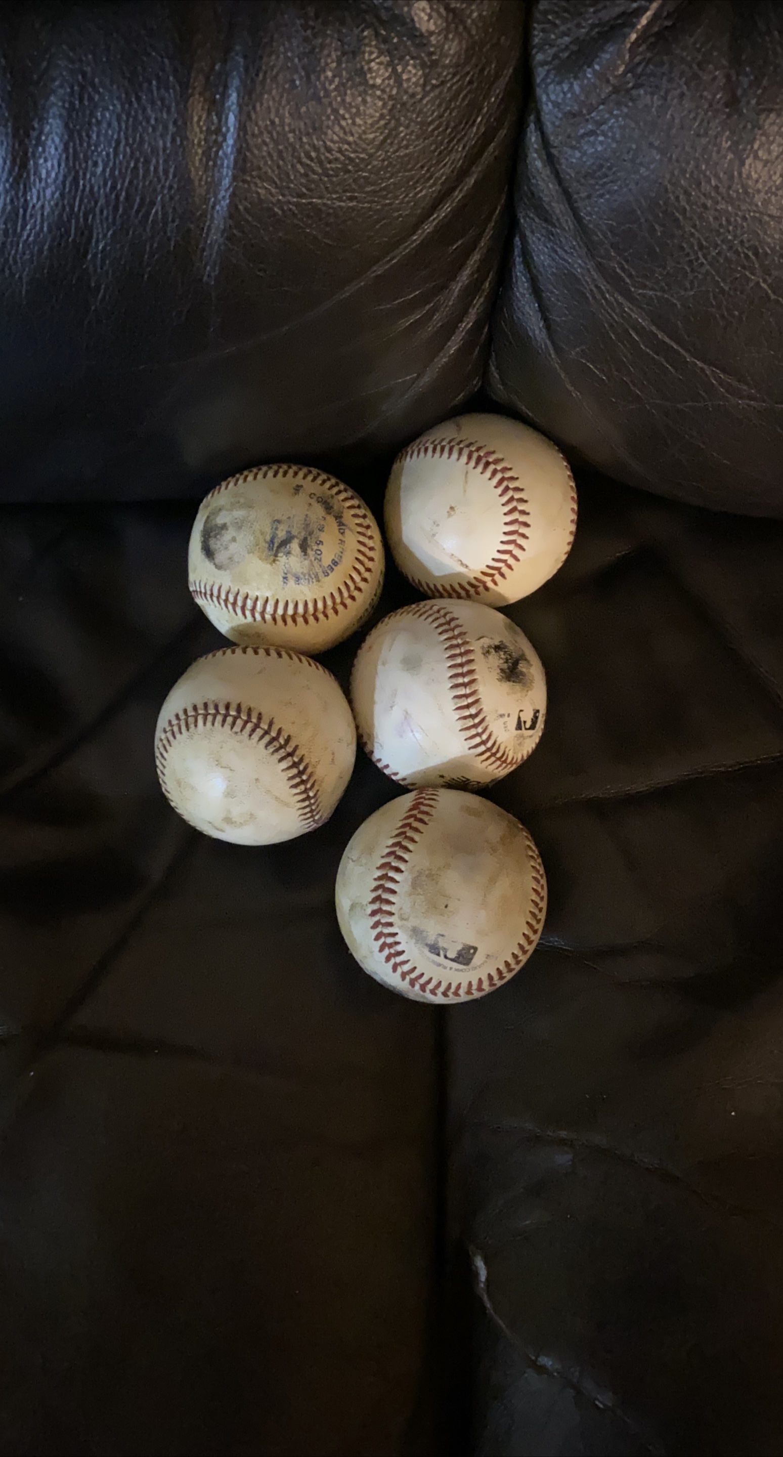 Used Baseballs - Set of 5