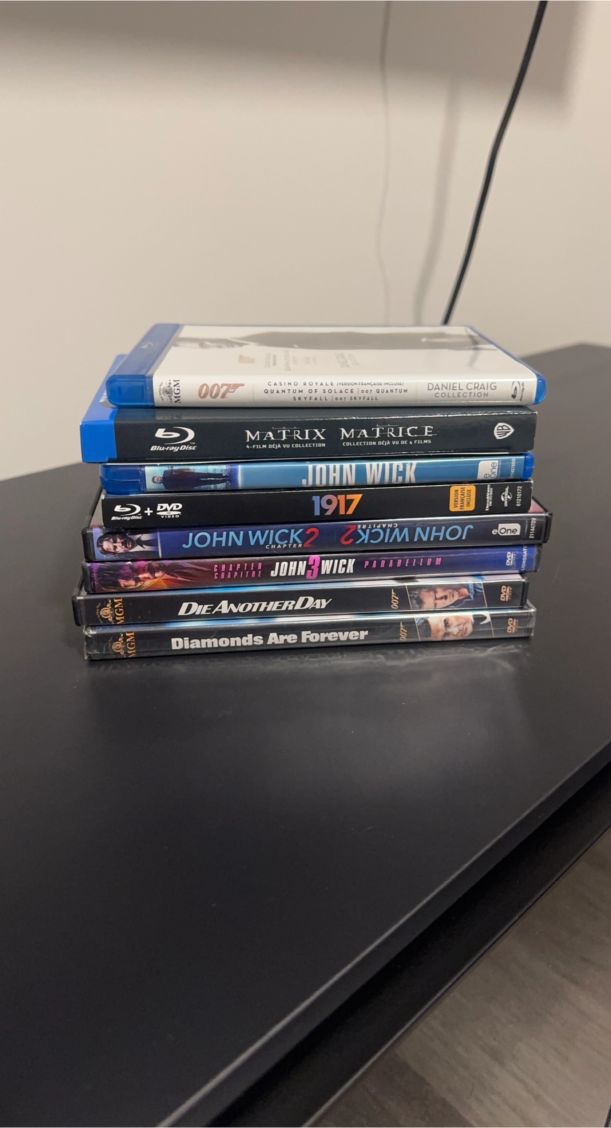 Blu-ray & DVD Movie Collection - 007, Matrix, John Wick thumbnail
