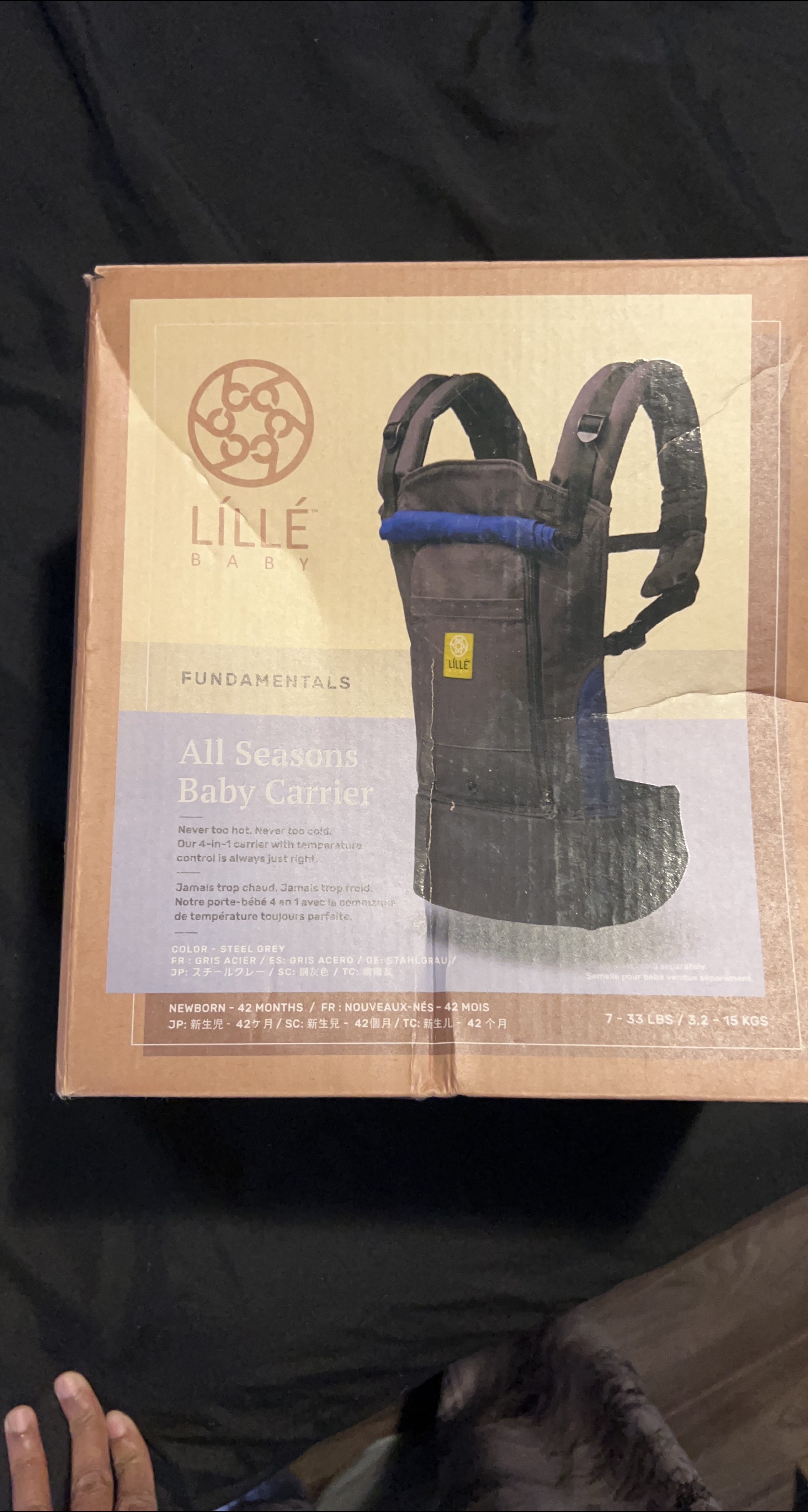 Lillebaby All Seasons Baby Carrier - Steel Grey