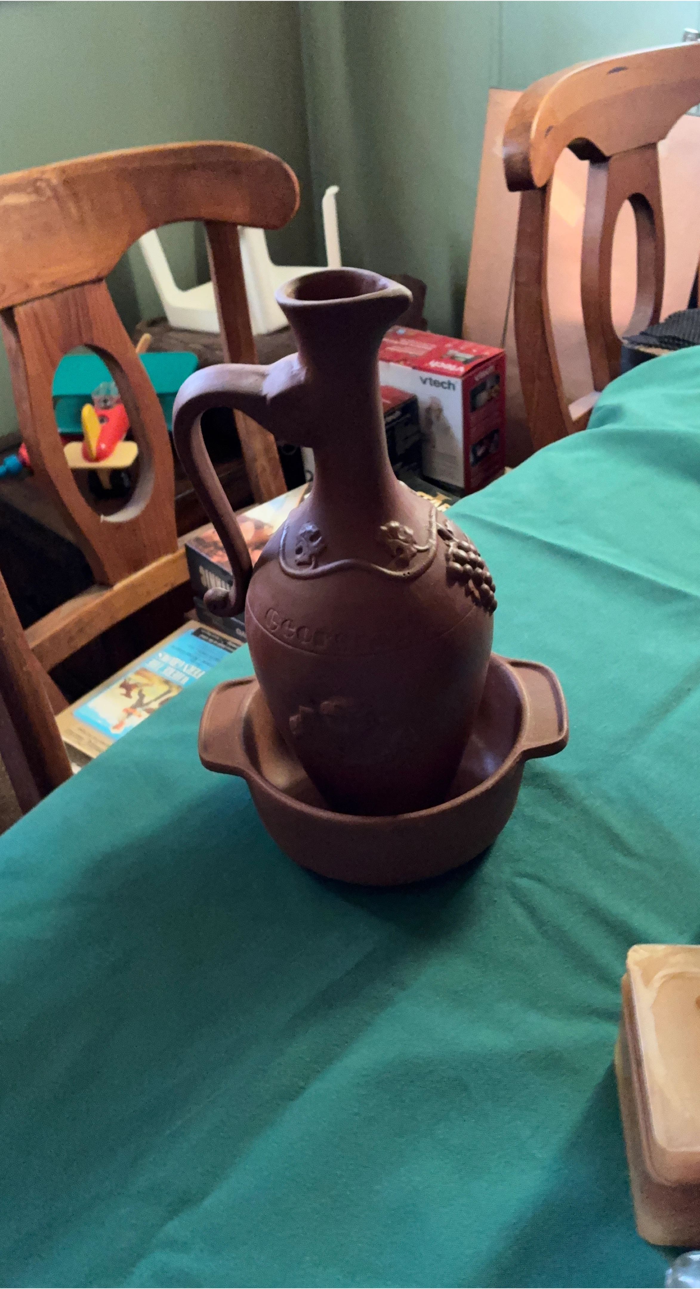 Vintage Ceramic Pitcher and Bowl Set thumbnail