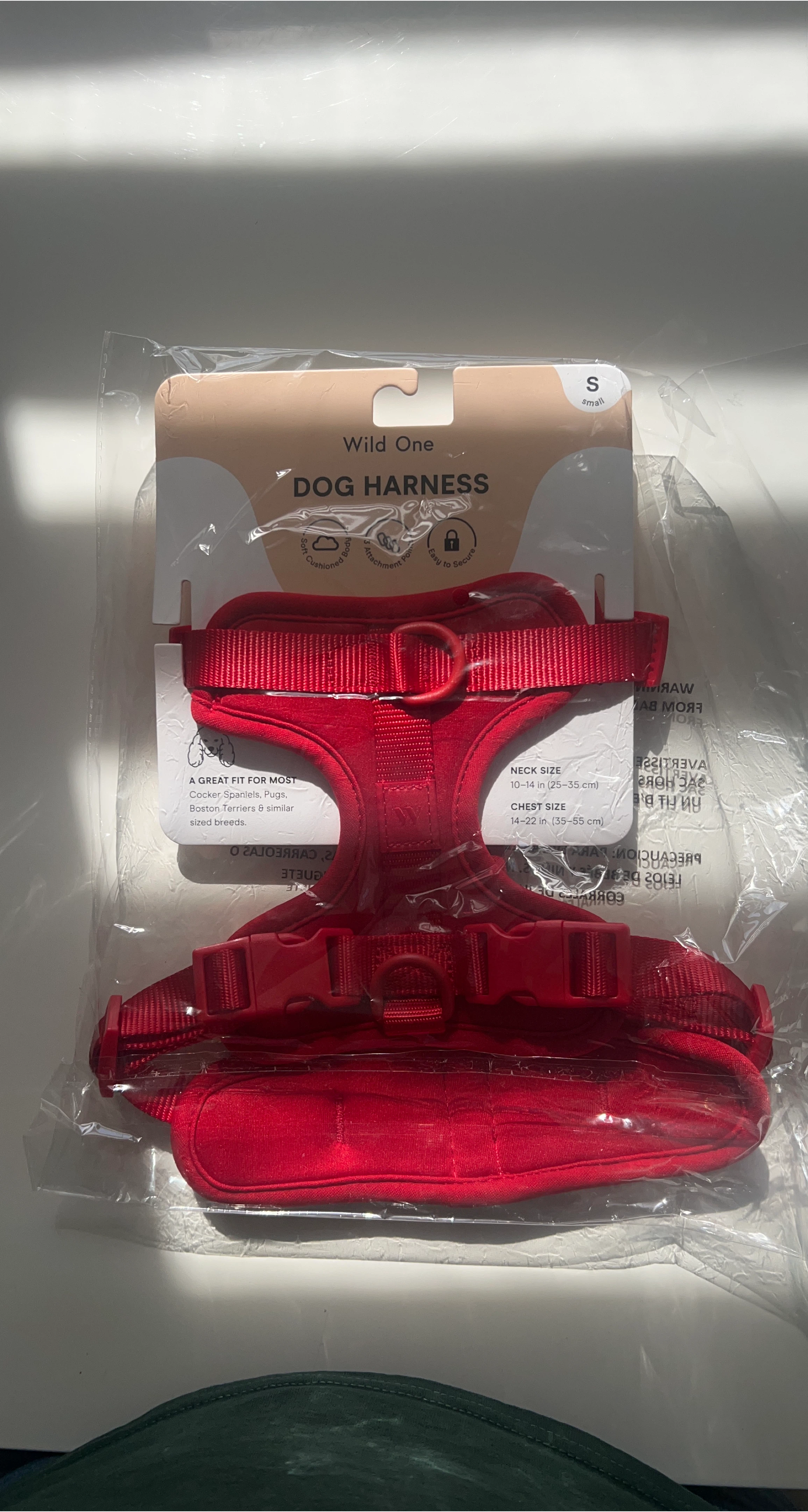 New Wild One Red Dog Harness - Size Small thumbnail