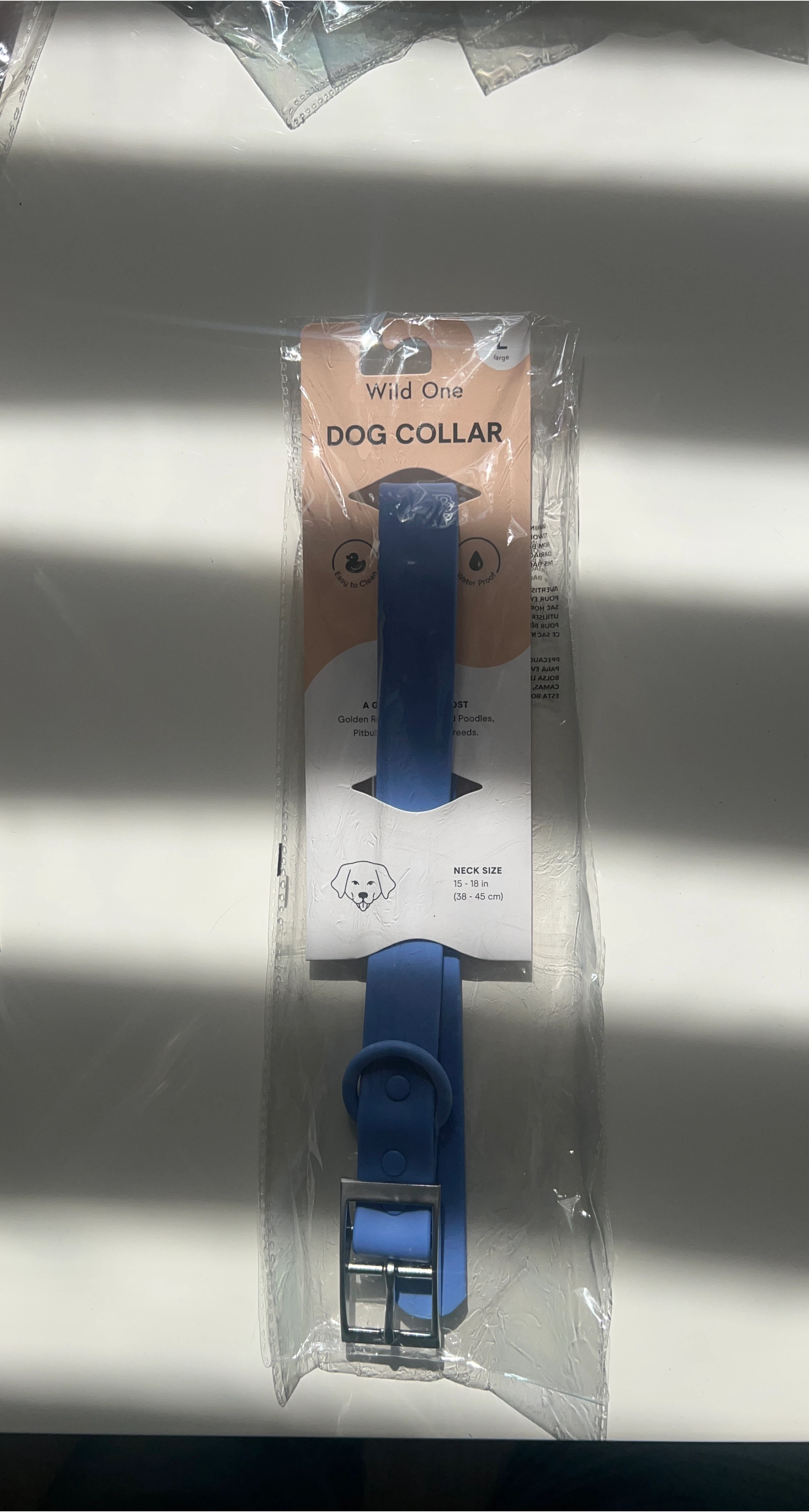 New Wild One Large Blue Dog Collar (15-18in) thumbnail