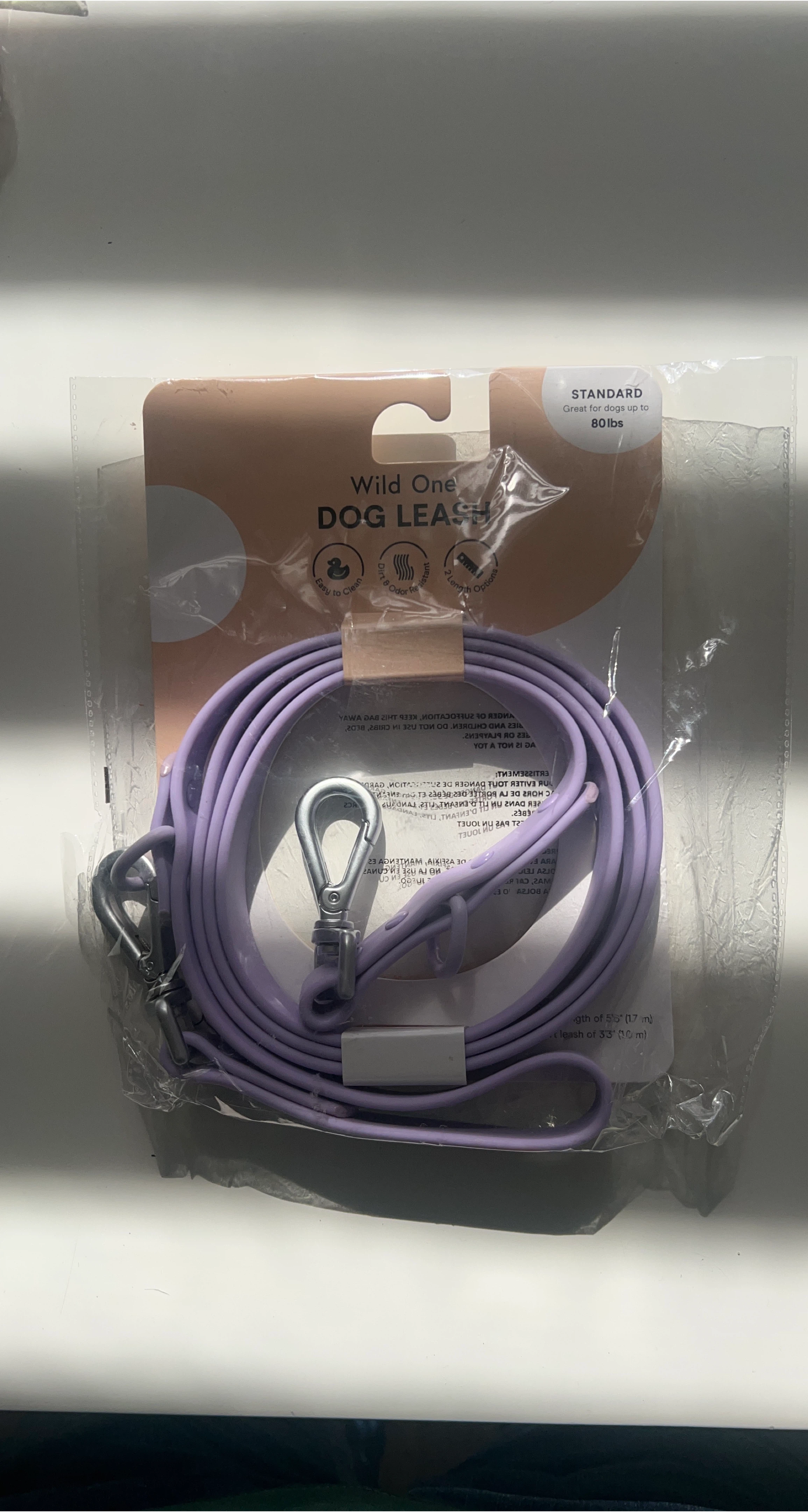 Wild One Lavender Dog Leash - New thumbnail