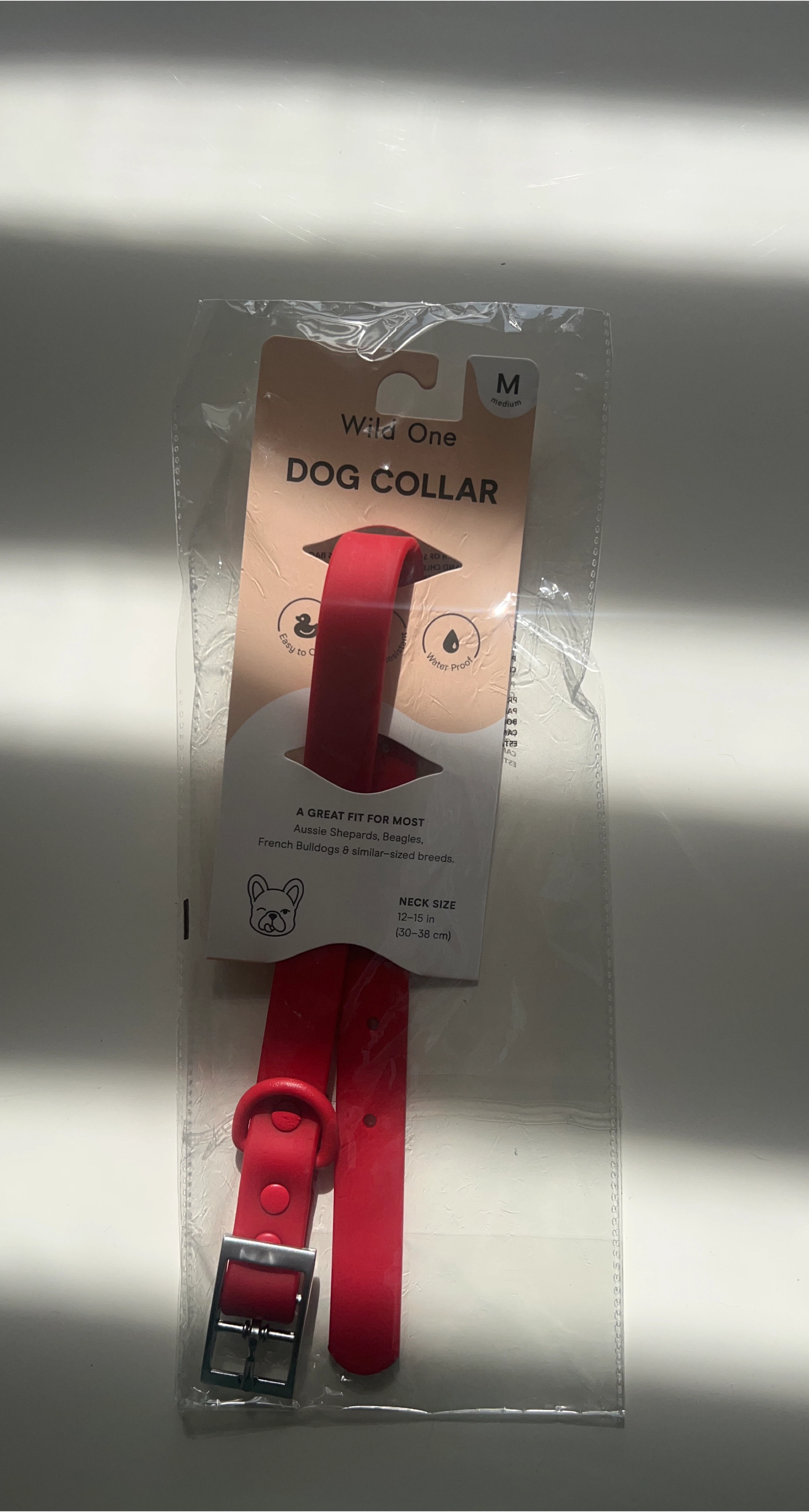 Wild One Dog Collar - Red, Medium thumbnail