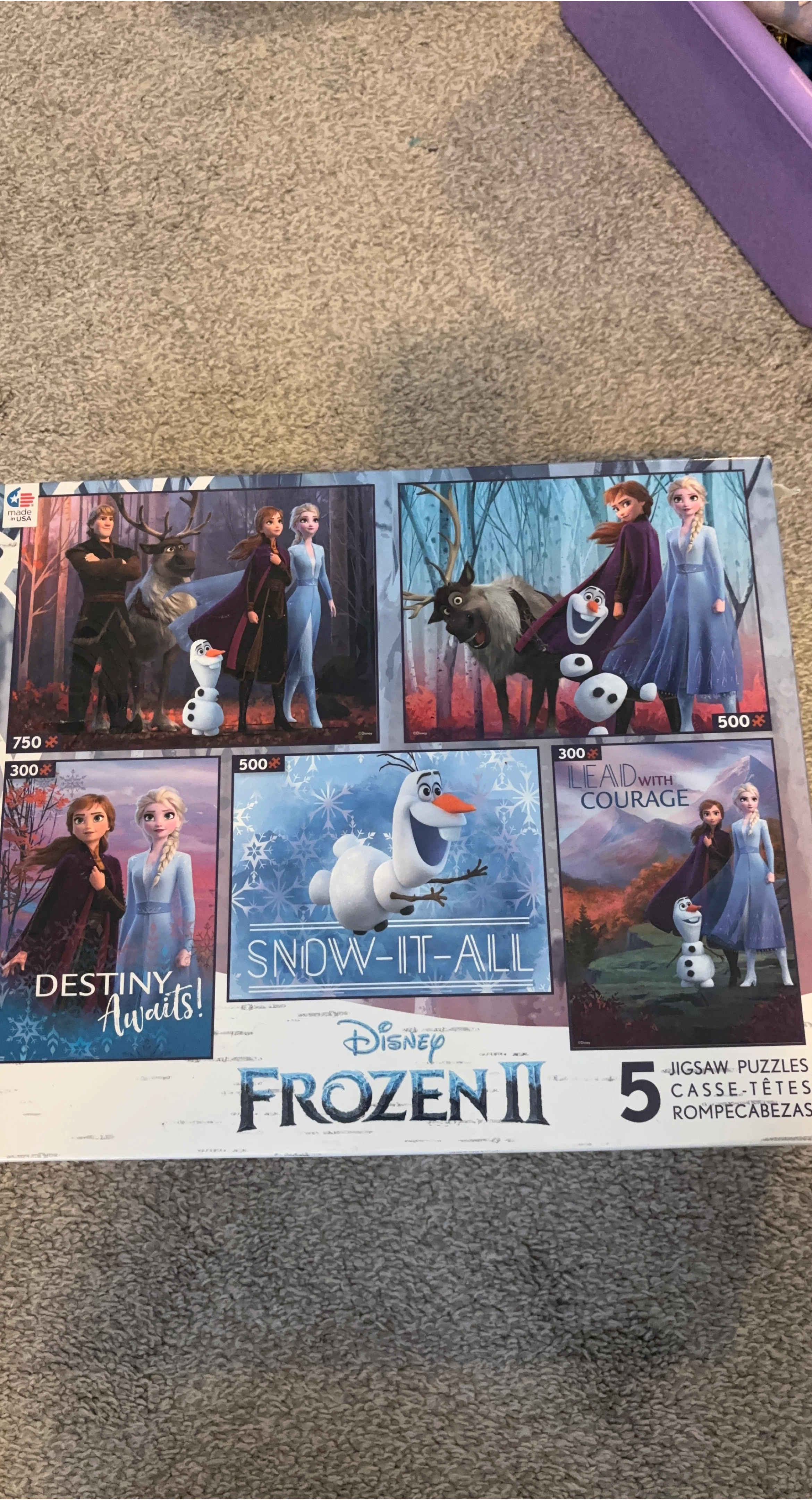 Disney Frozen II 5 Jigsaw Puzzles thumbnail