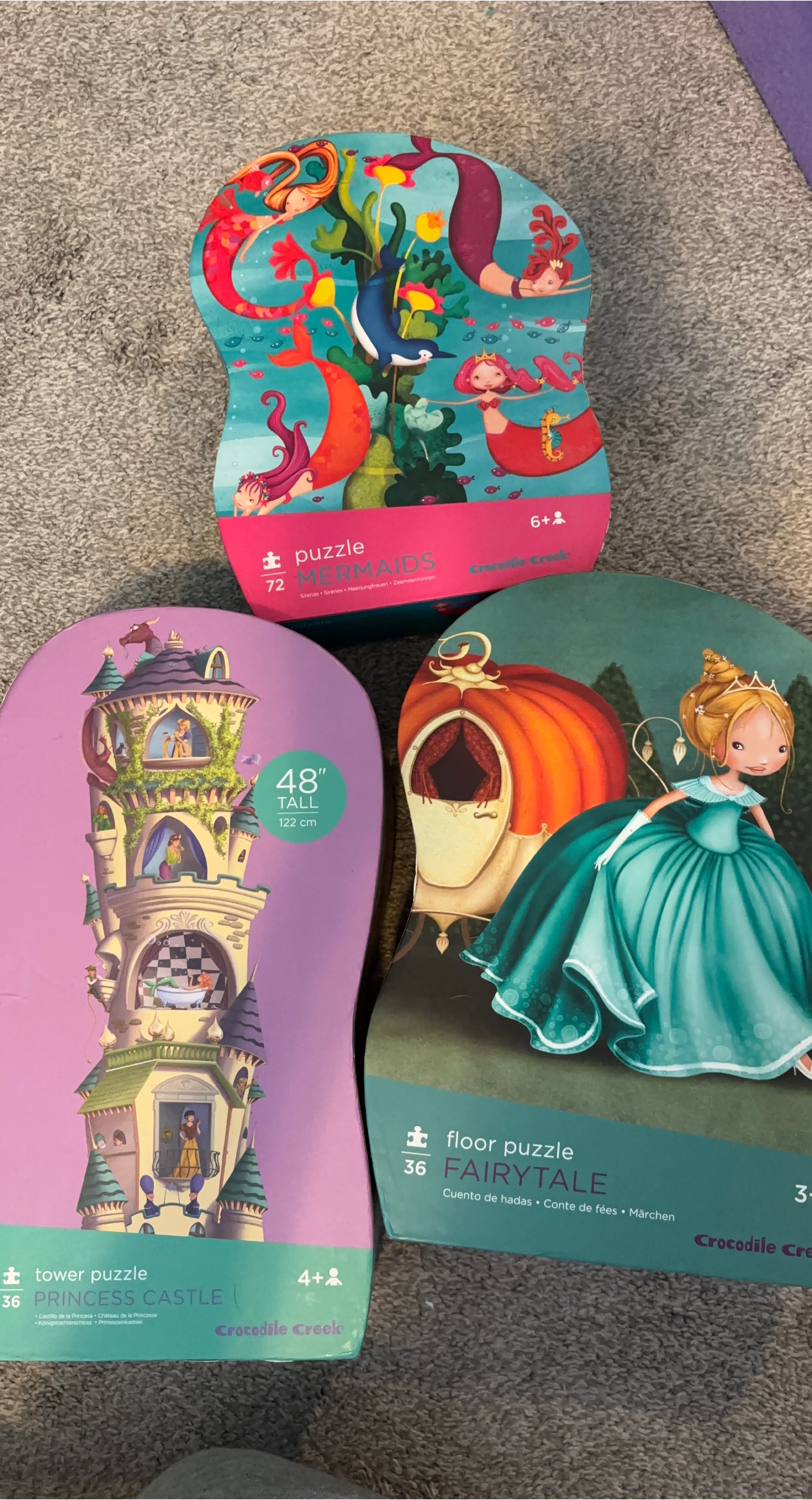 Crocodile Creek Puzzles - Mermaids, Princess Castle, Fairytale thumbnail