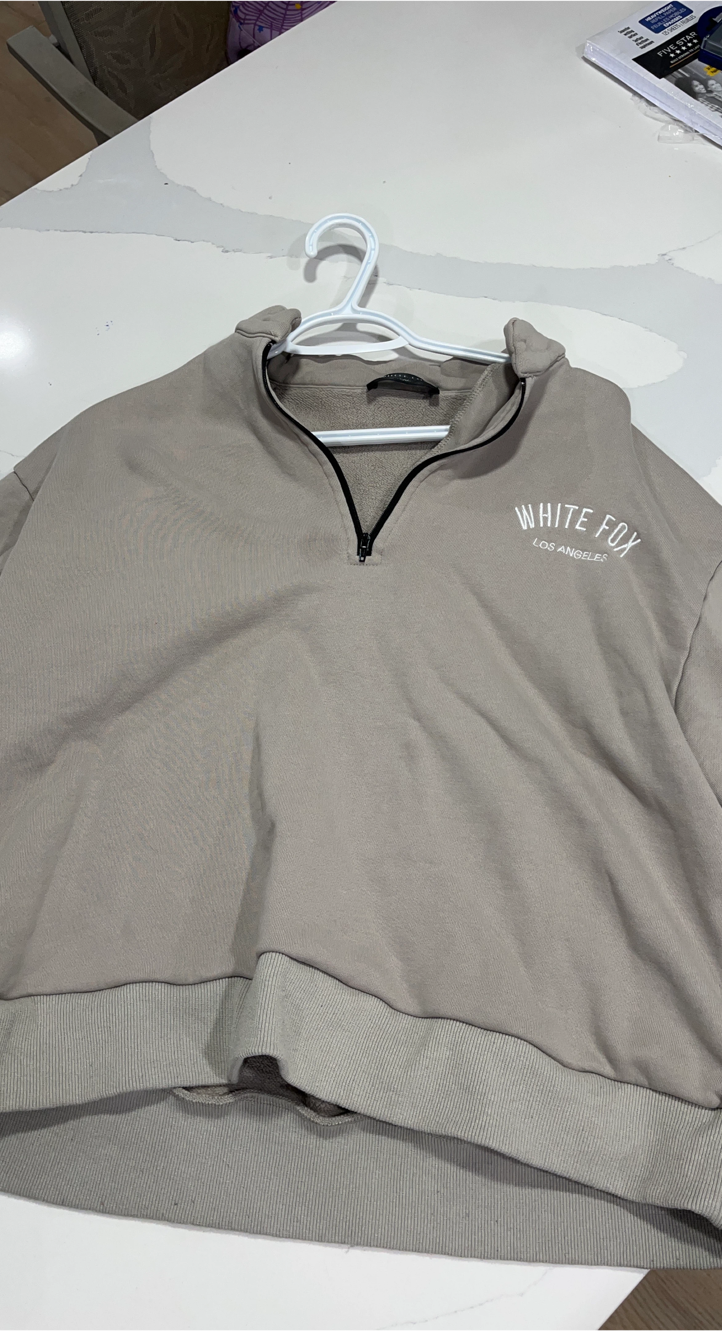White Fox Los Angeles Quarter Zip Sweatshirt thumbnail