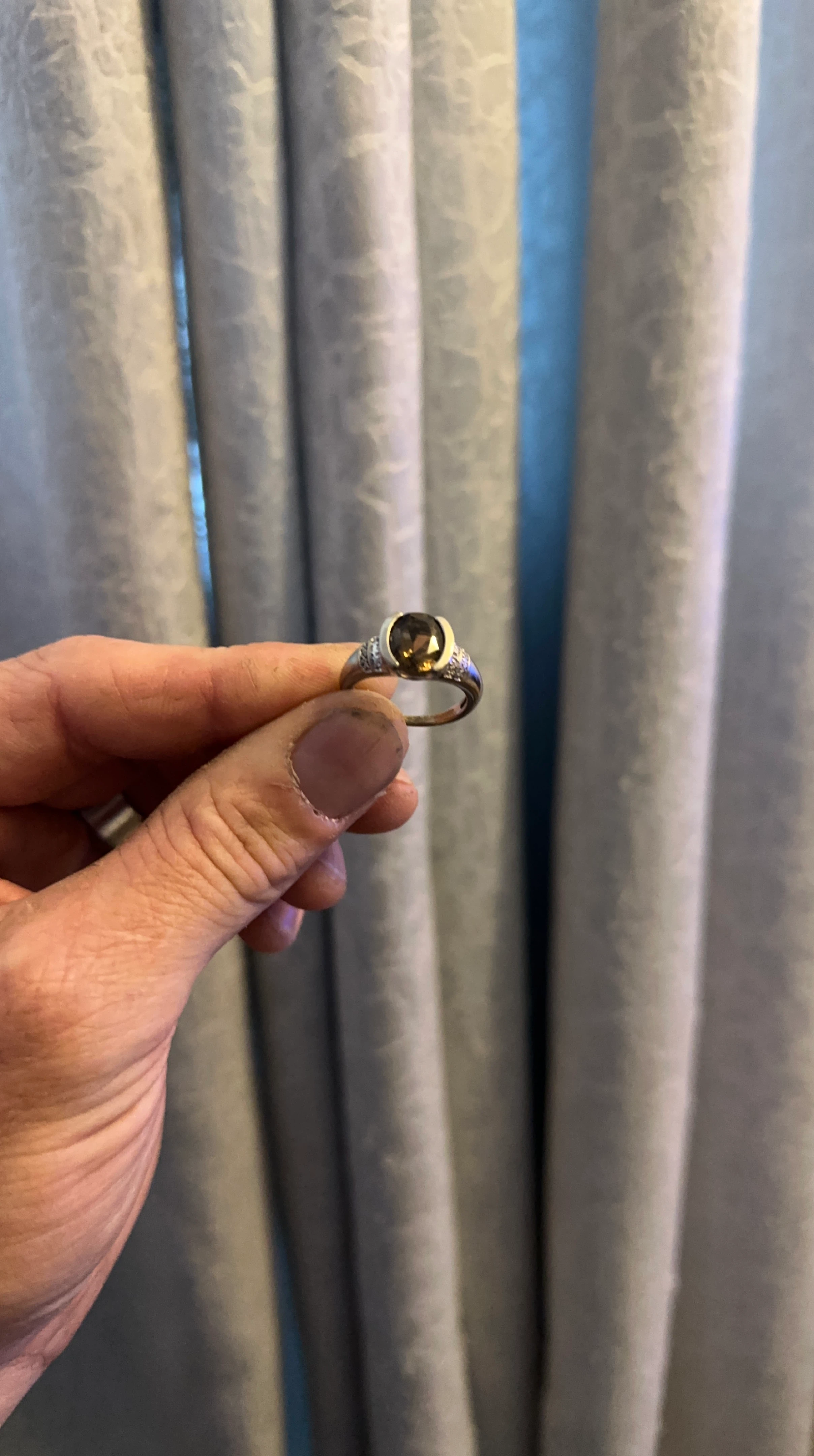 Vintage Ring with Brown Stone thumbnail
