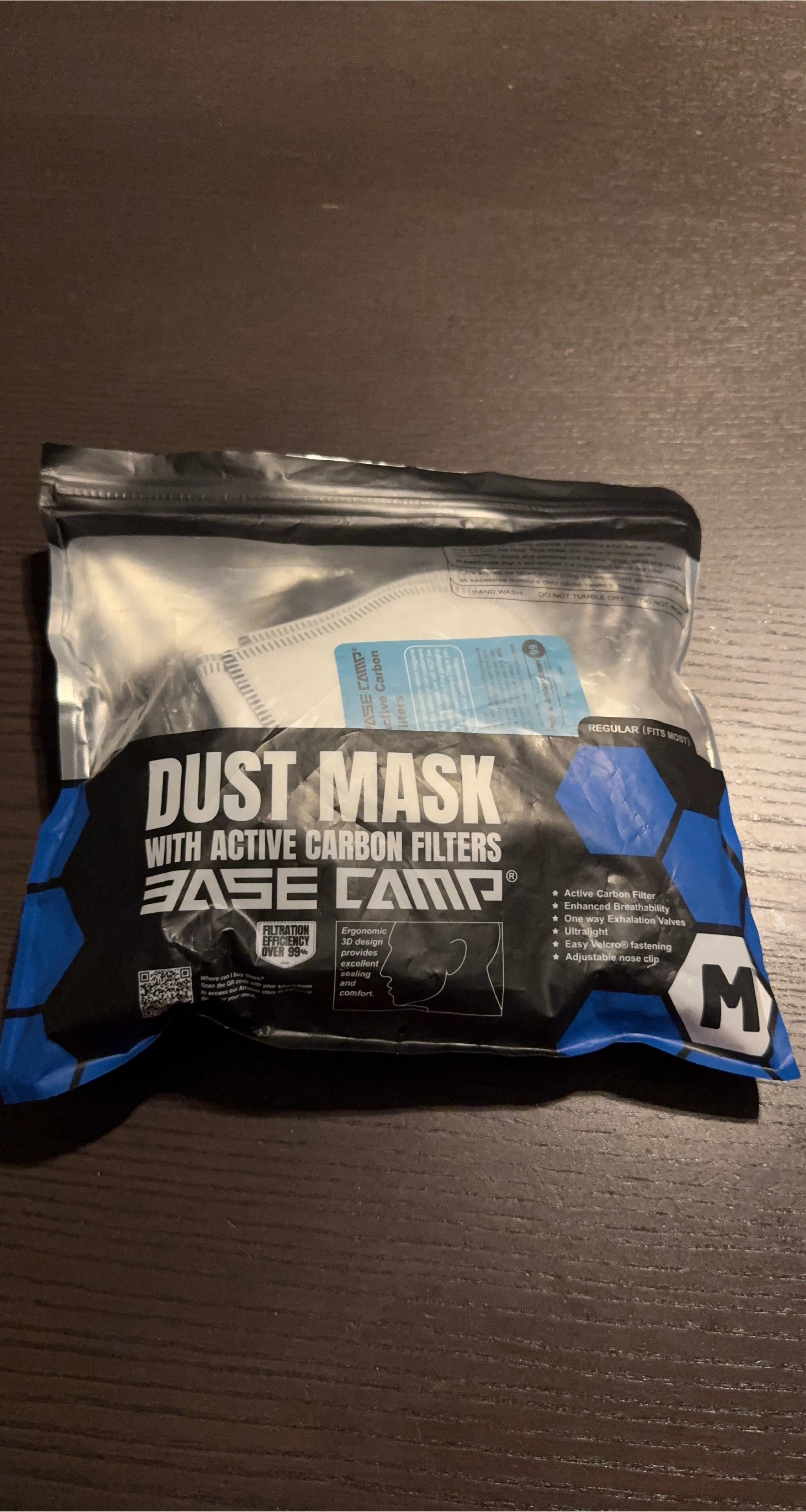 Base Camp Dust Mask with Active Carbon 6 Filters image indicator(1)