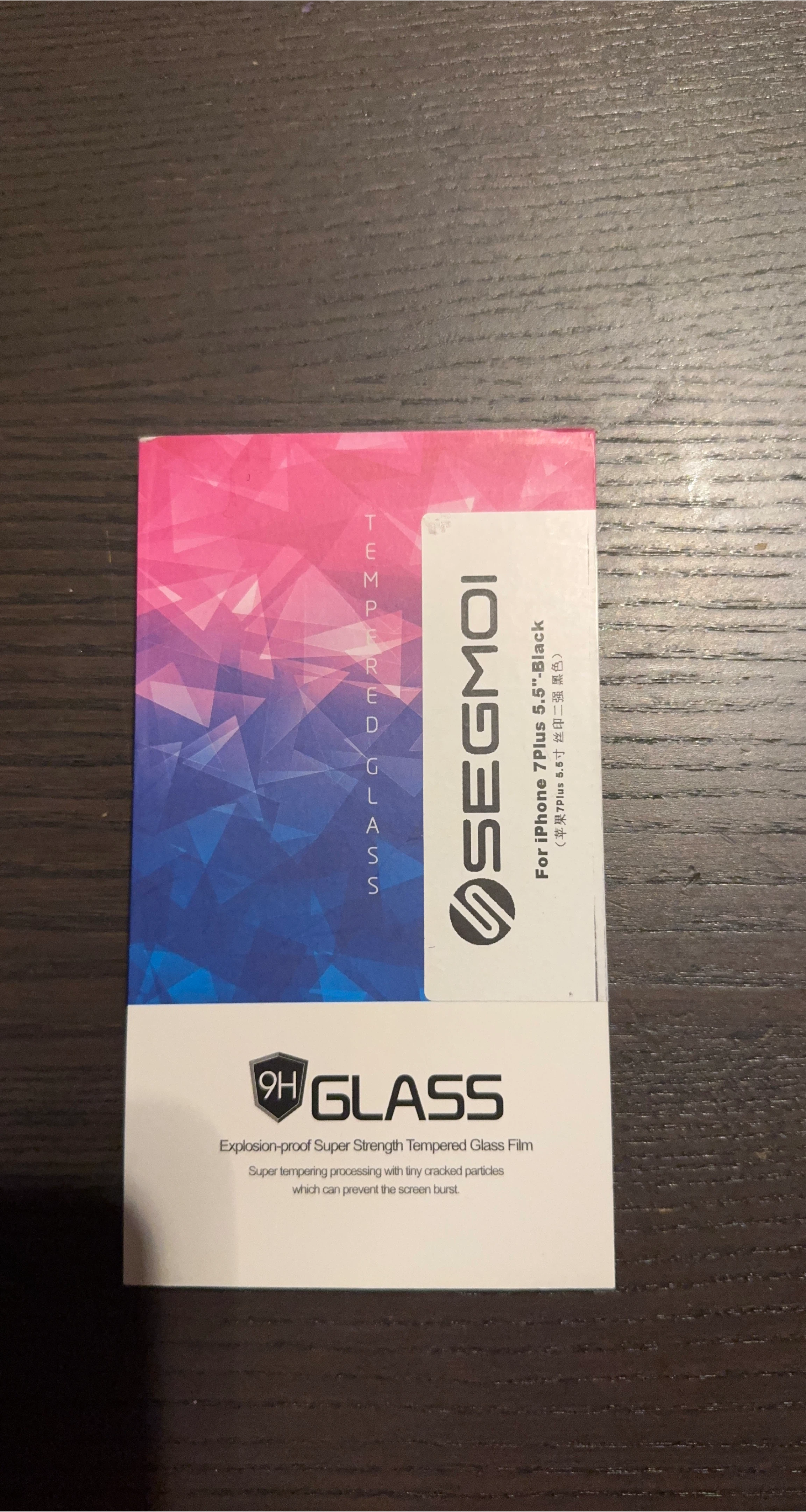 New SEGMOI iPhone 7 Plus 5.5" Black.    3 Screen Protector thumbnail