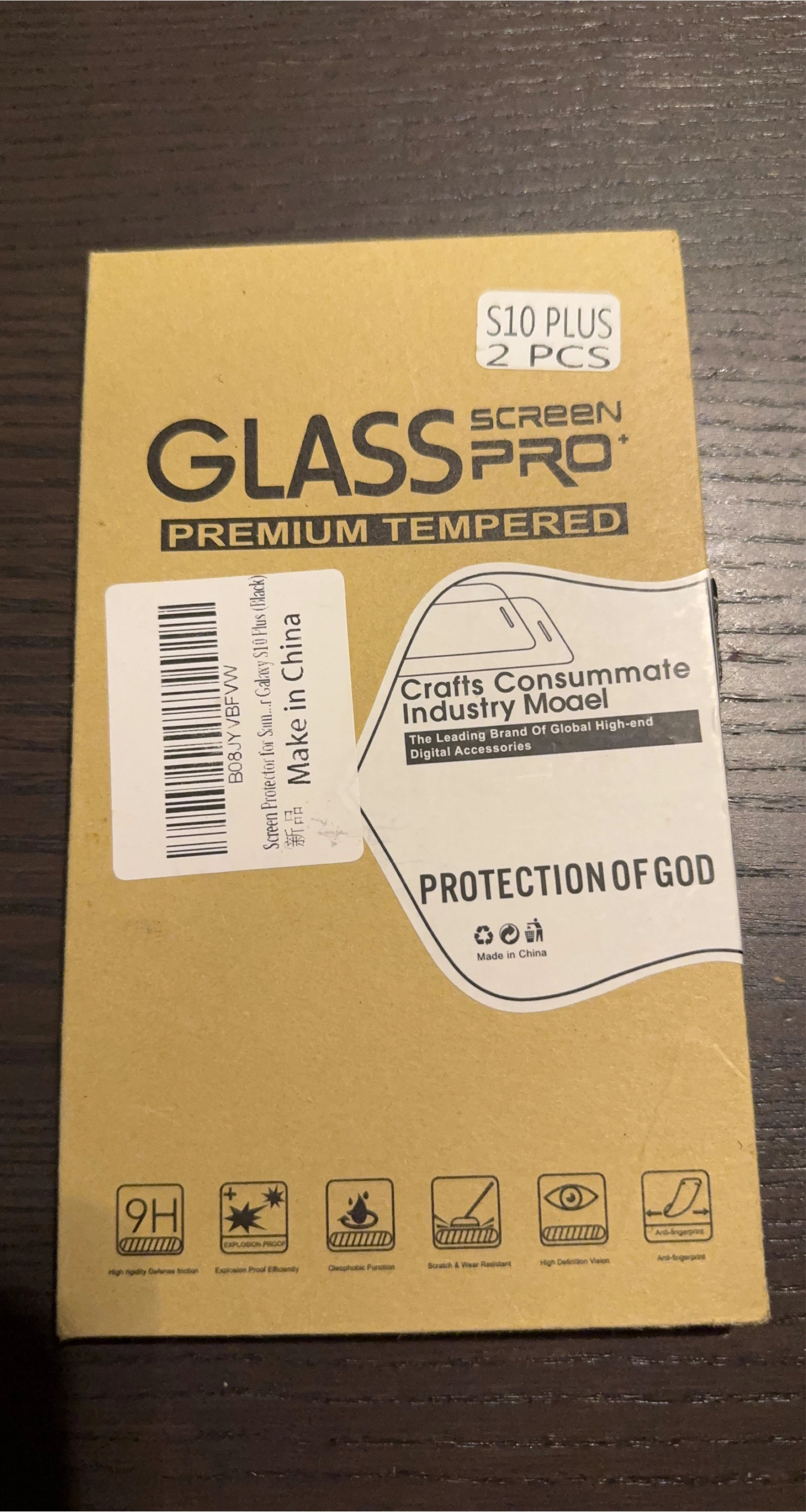 New S10 Plus Glass Screen Protector - 2 Pack thumbnail