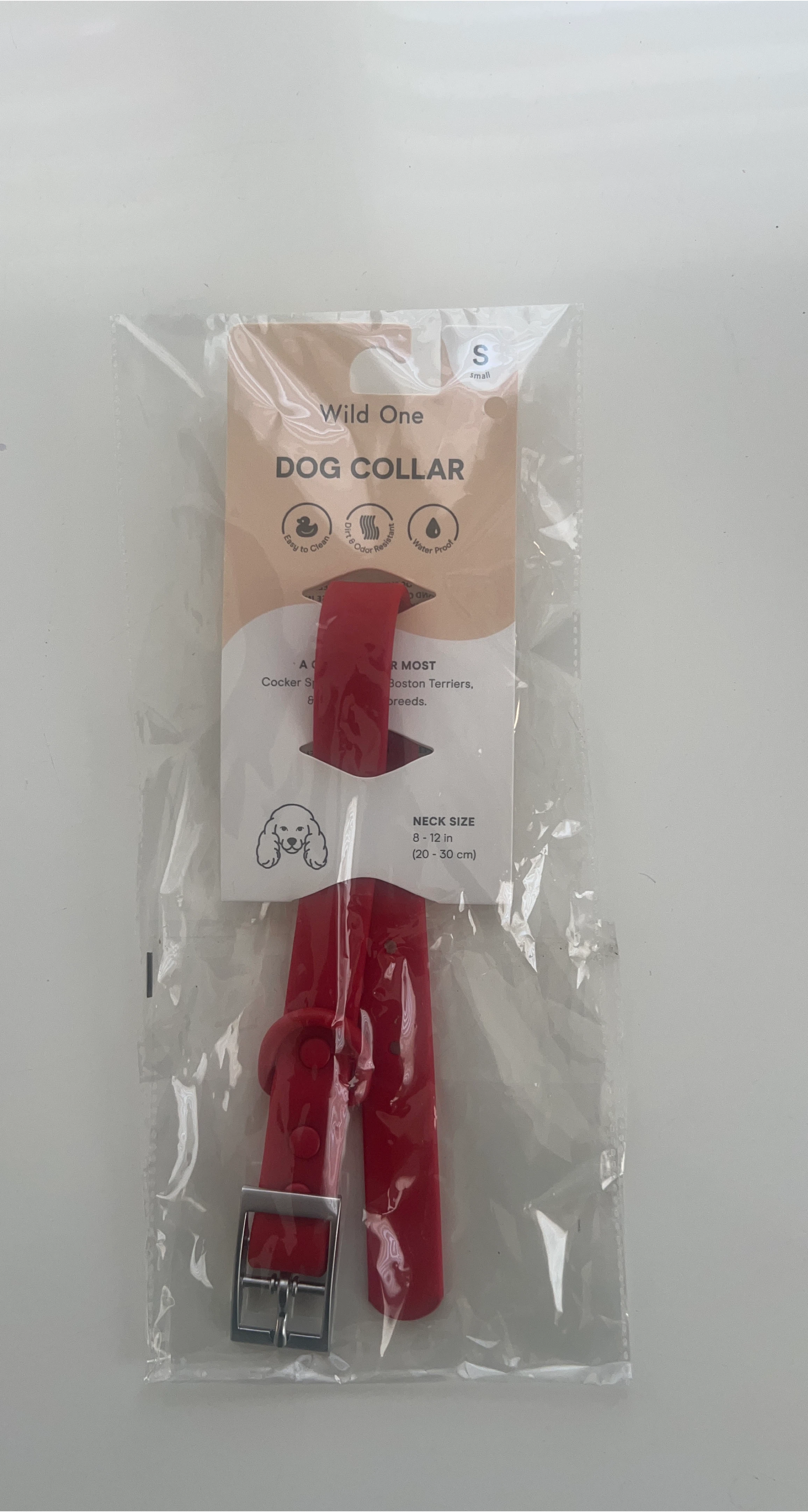 New Wild One Red Dog Collar - Size Small thumbnail