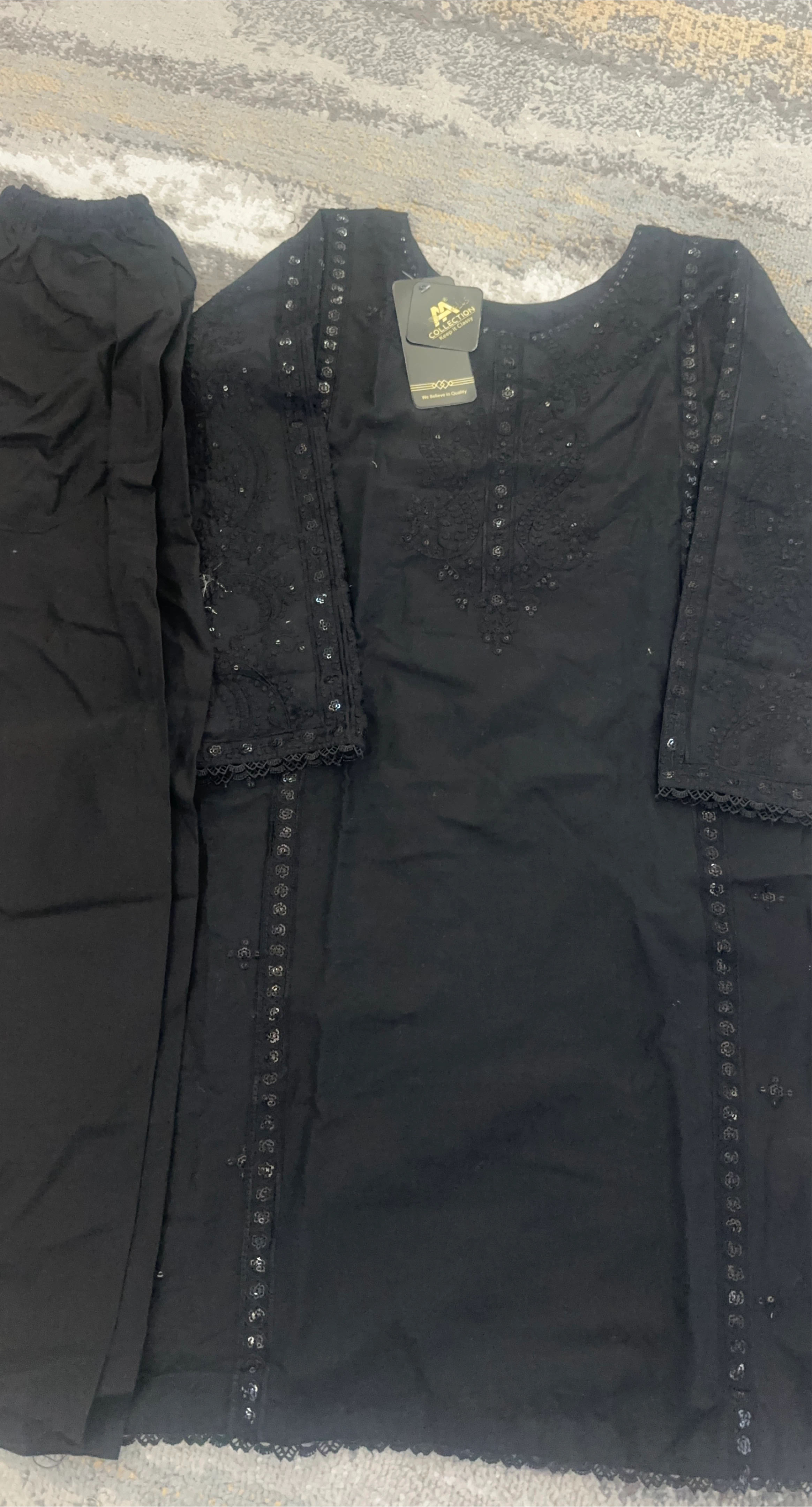 Black Salwar Kameez - Women's Suit thumbnail